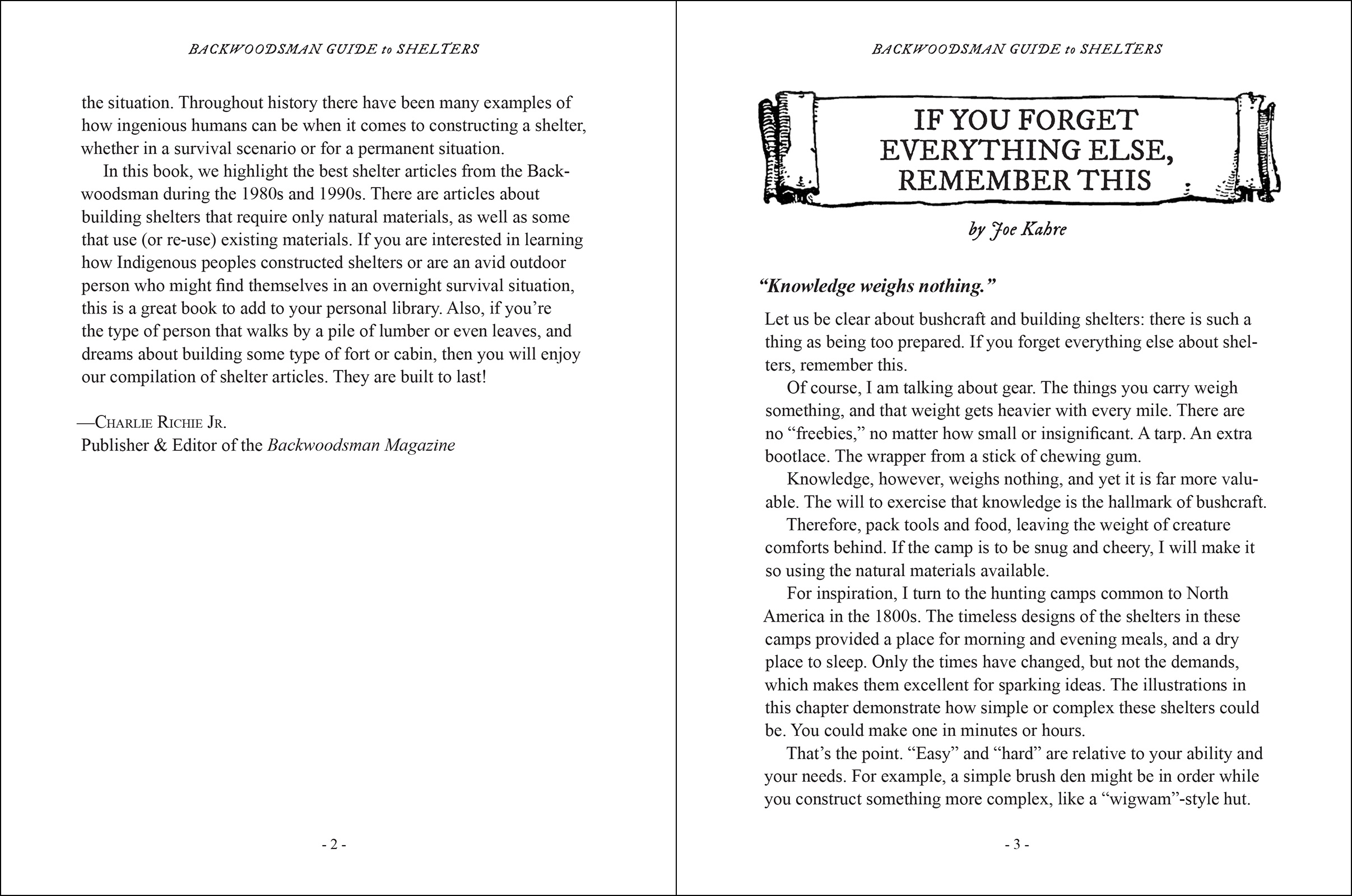 Backwoodsman Shelters