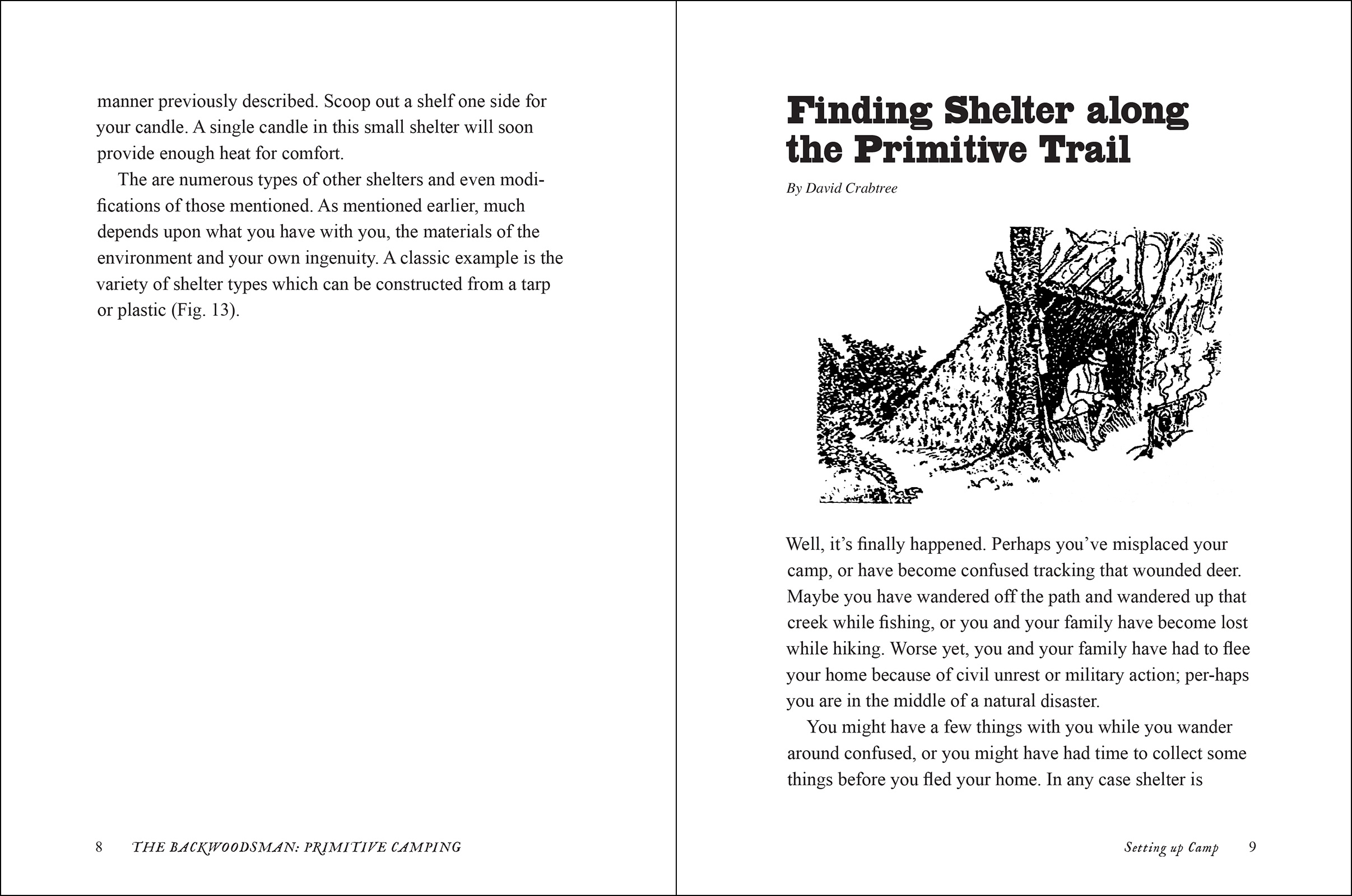 The Backwoodsman: Primitive Camping