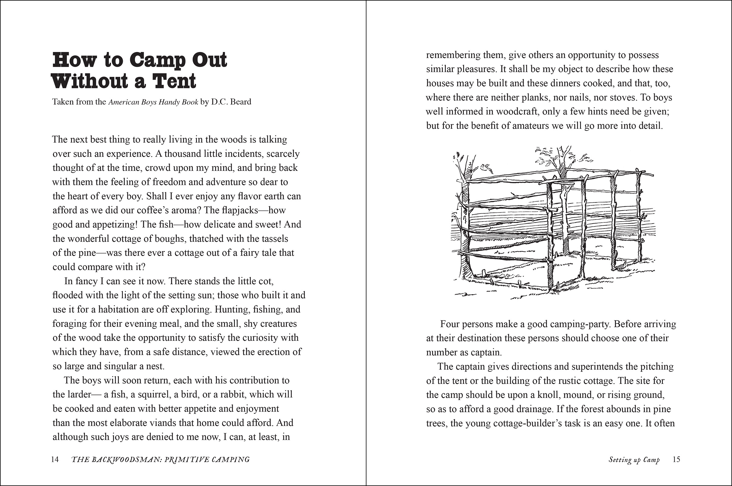 The Backwoodsman: Primitive Camping