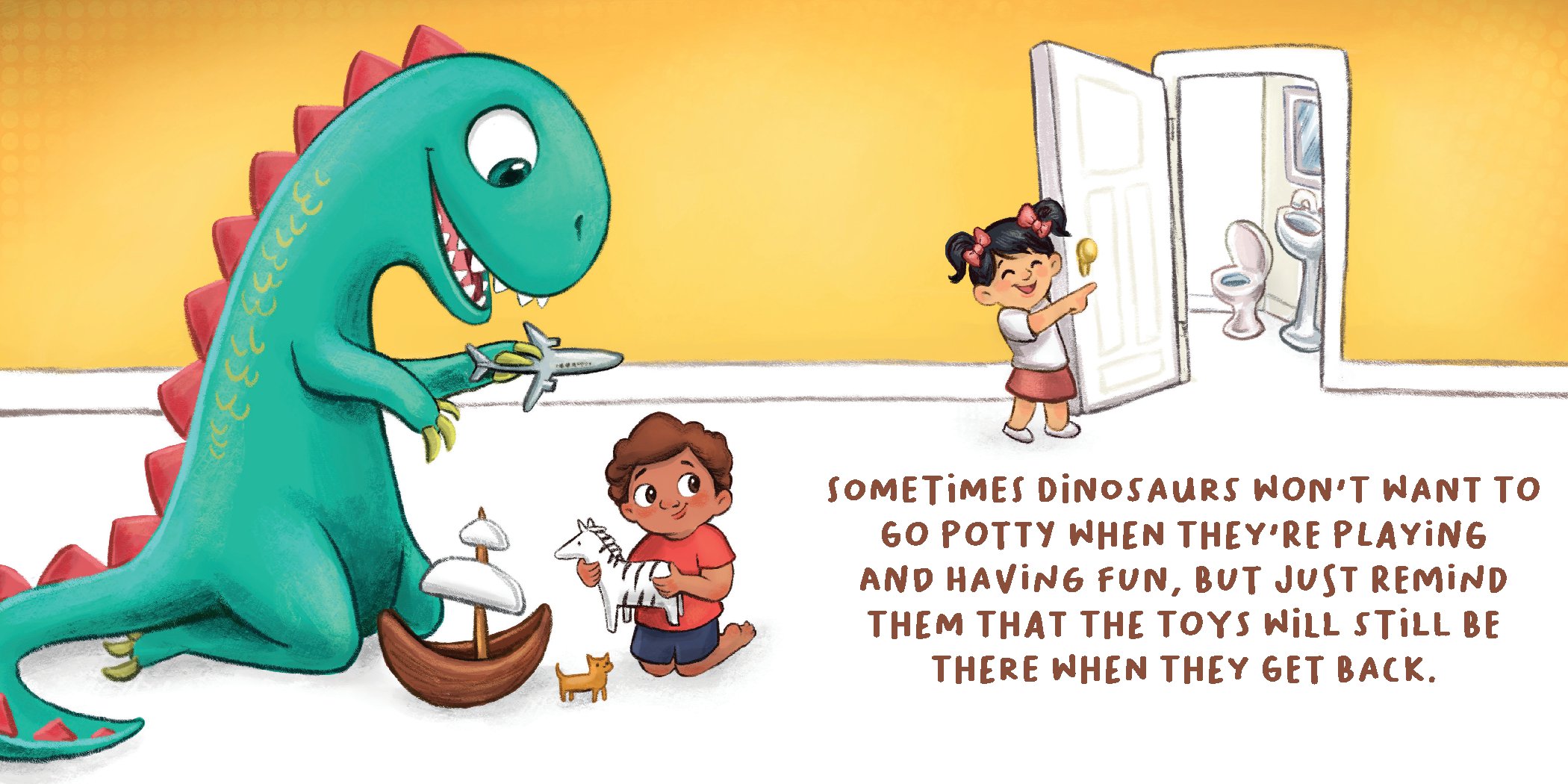 How to Potty Train a Dinosaur