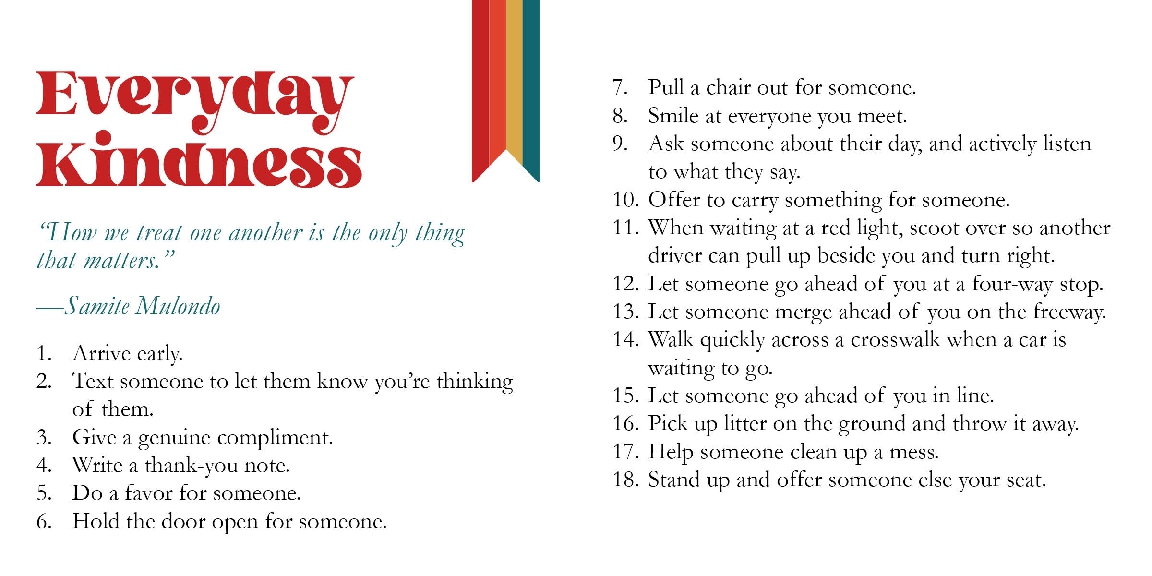 1001 Ways to Be Kind