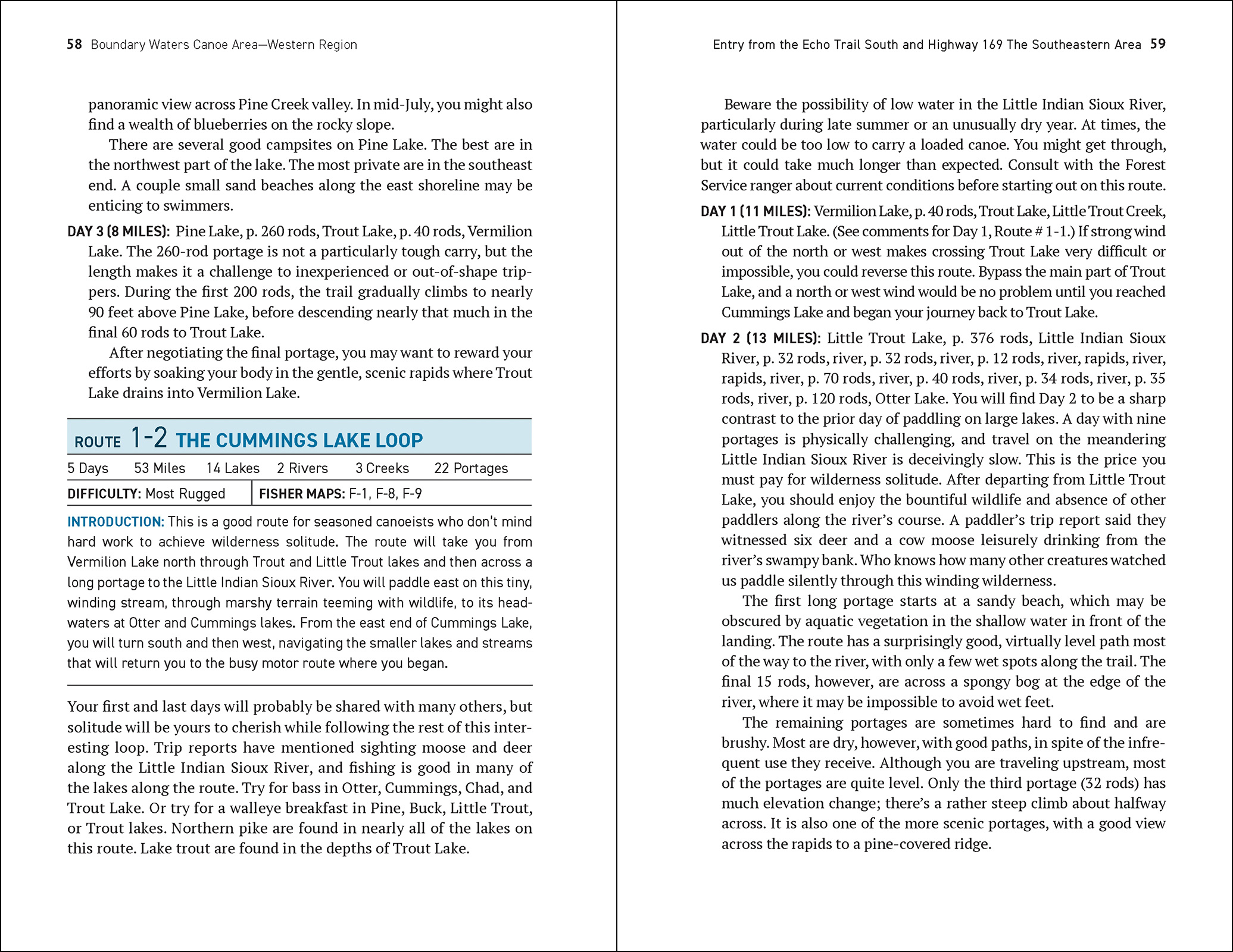 Boundary Waters Canoe Area Wilderness, Western Region