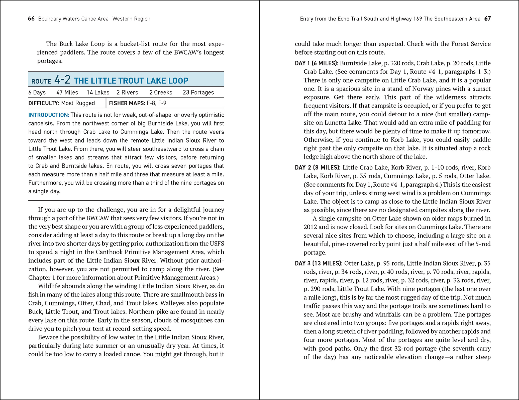 Boundary Waters Canoe Area Wilderness, Western Region