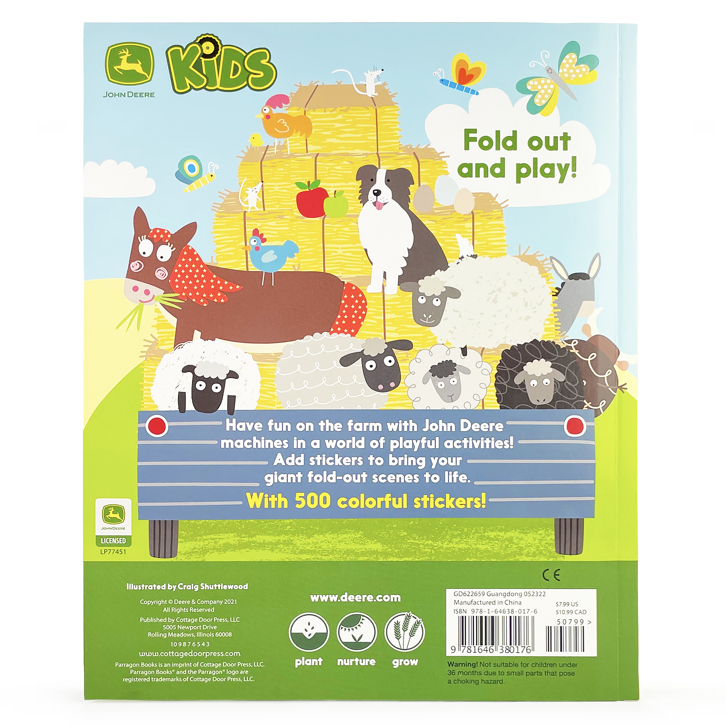 John Deere Kids Farm: 500 Stickers and Puzzle Activities