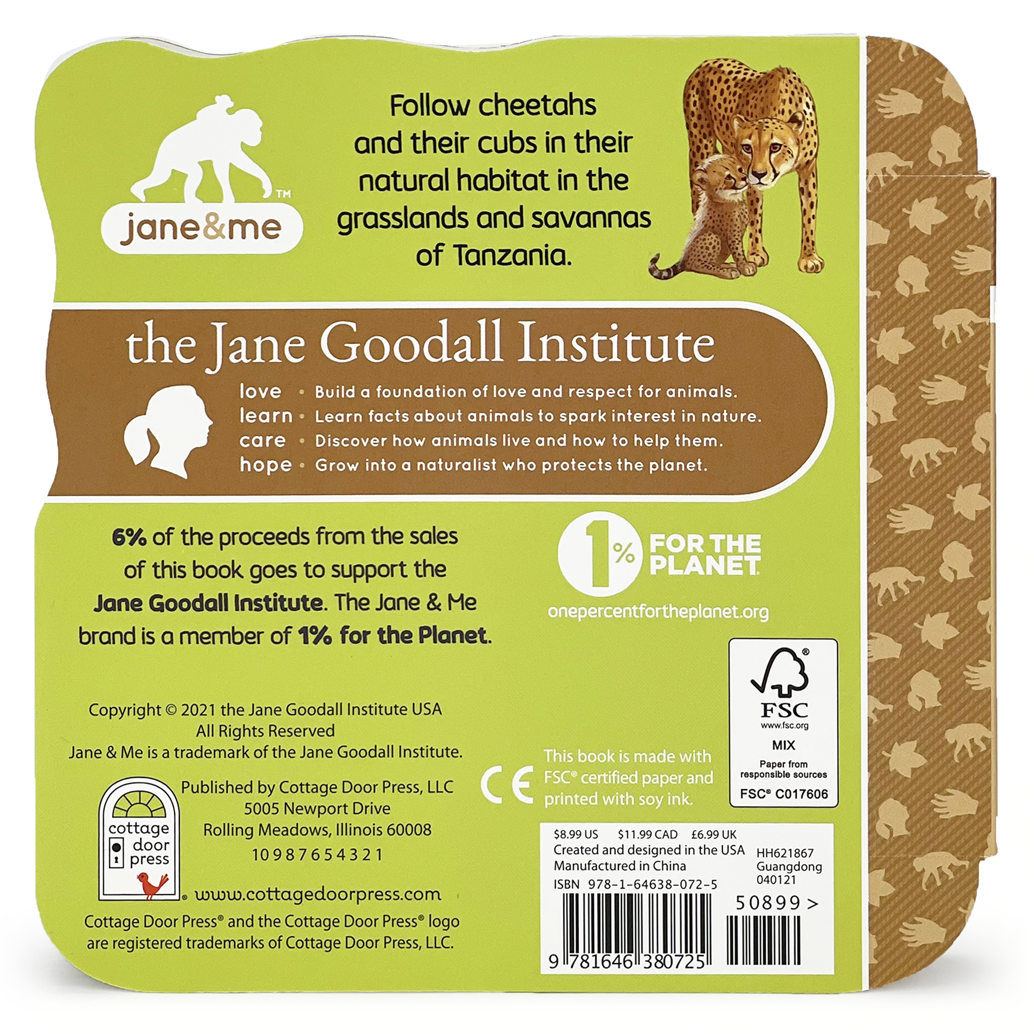 Jane & Me Cheetahs (The Jane Goodall Institute)