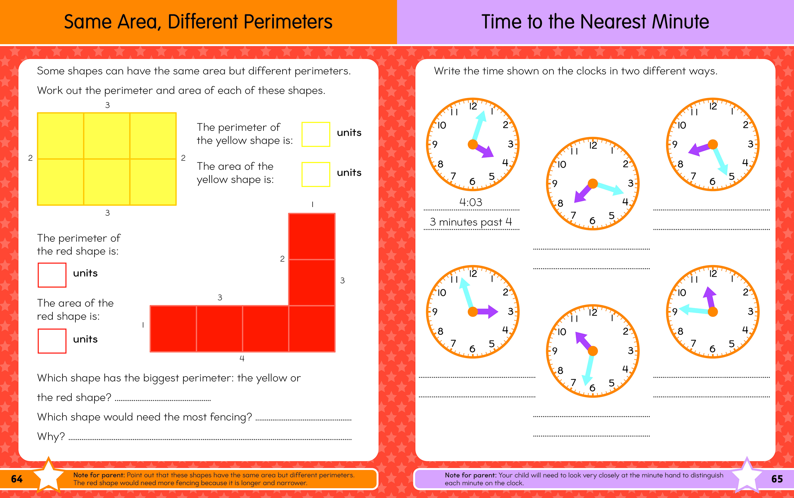 Third Grade Math Workbook Ages 8 to 9: 75+ Activities Multiplication & Division, Fractions, Area & Perimeter, Data, Math Facts, Word Problems, . . . (Common Core) (English and Korean Edition)