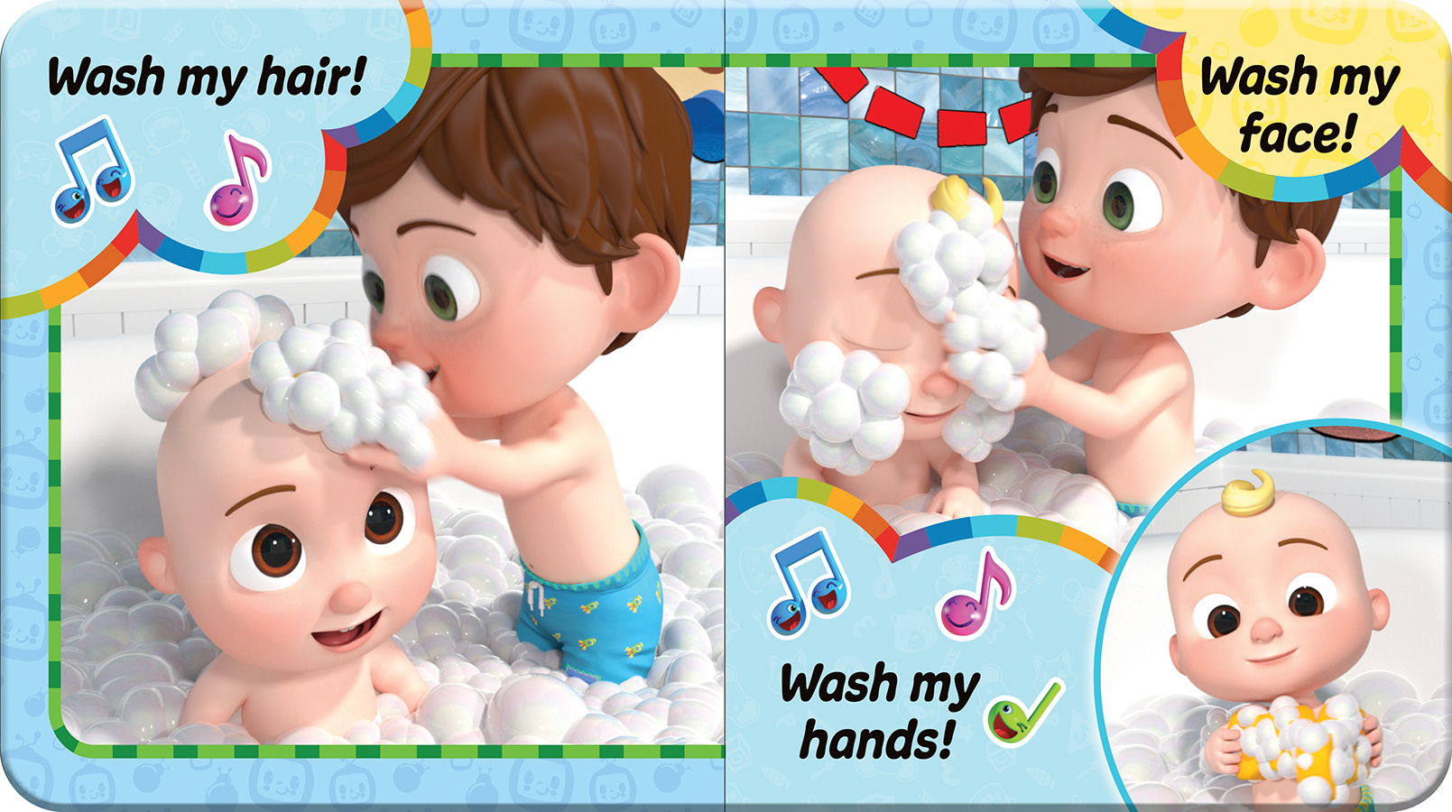 CoComelon Bath Book Time to Get All Clean