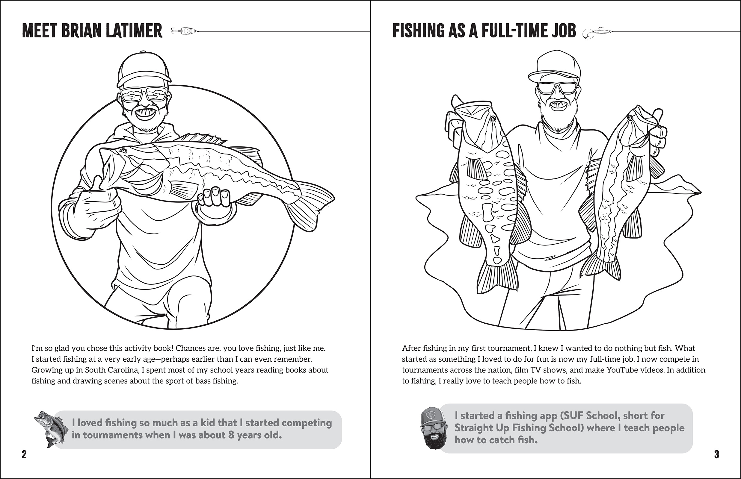 Brian Latimer's Bass Fishing Activity Book