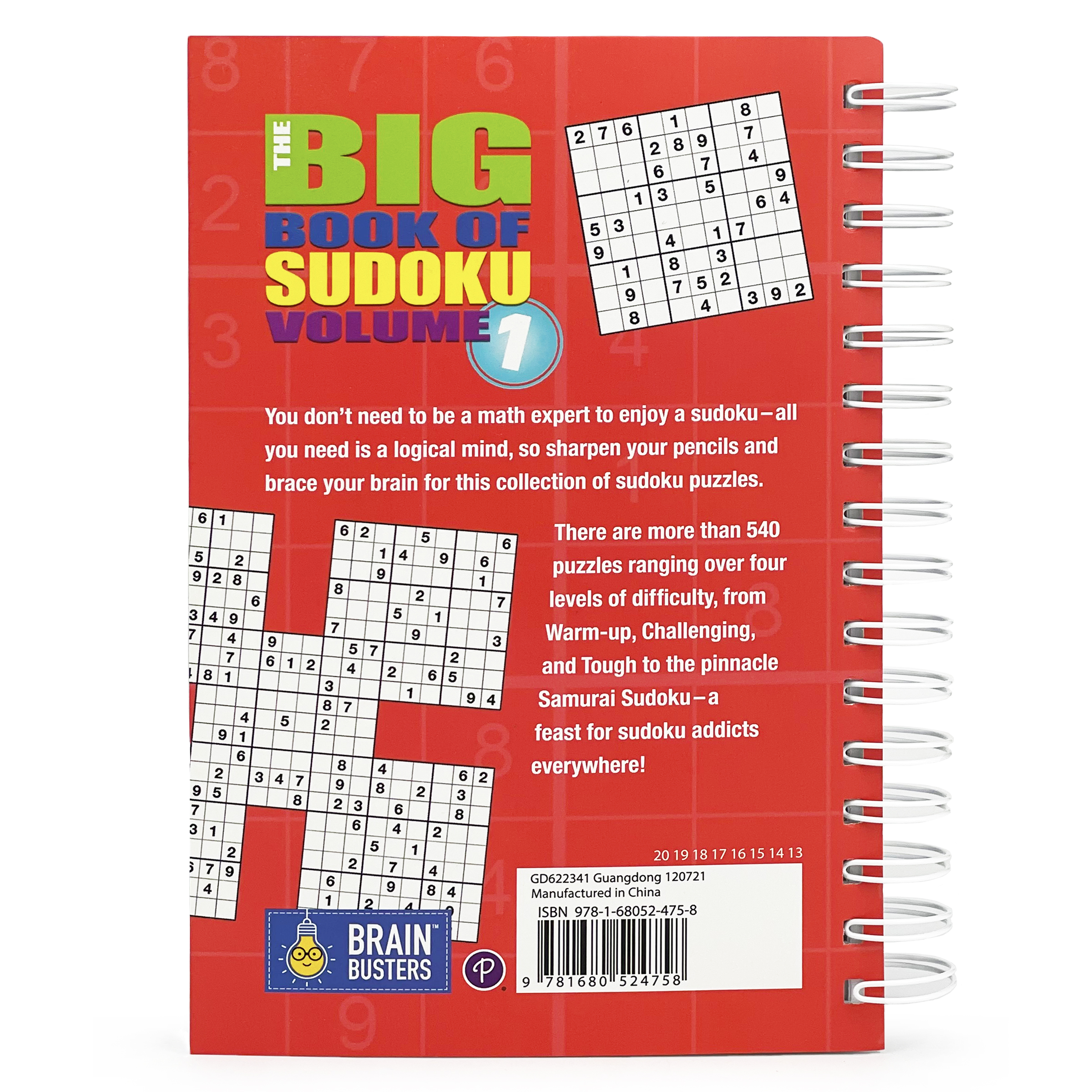 The Big Book Of Sudoku: Volume 1