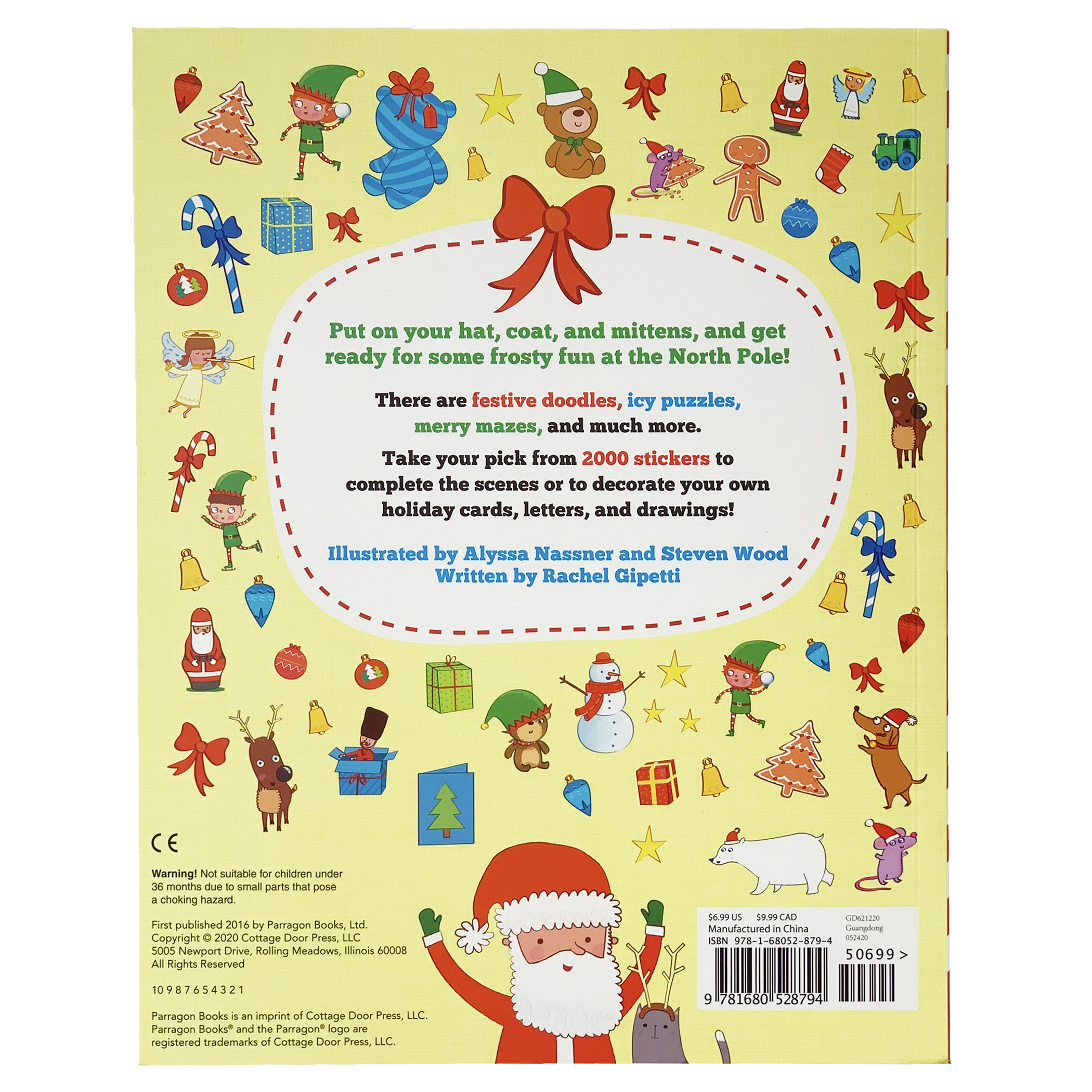 2000 Stickers Christmas Activity Book