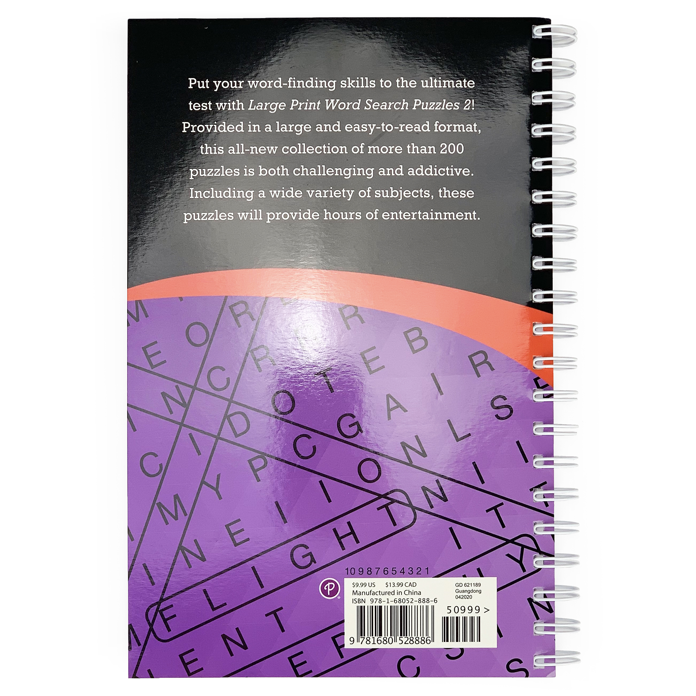 Large Print Word Search Puzzles Purple