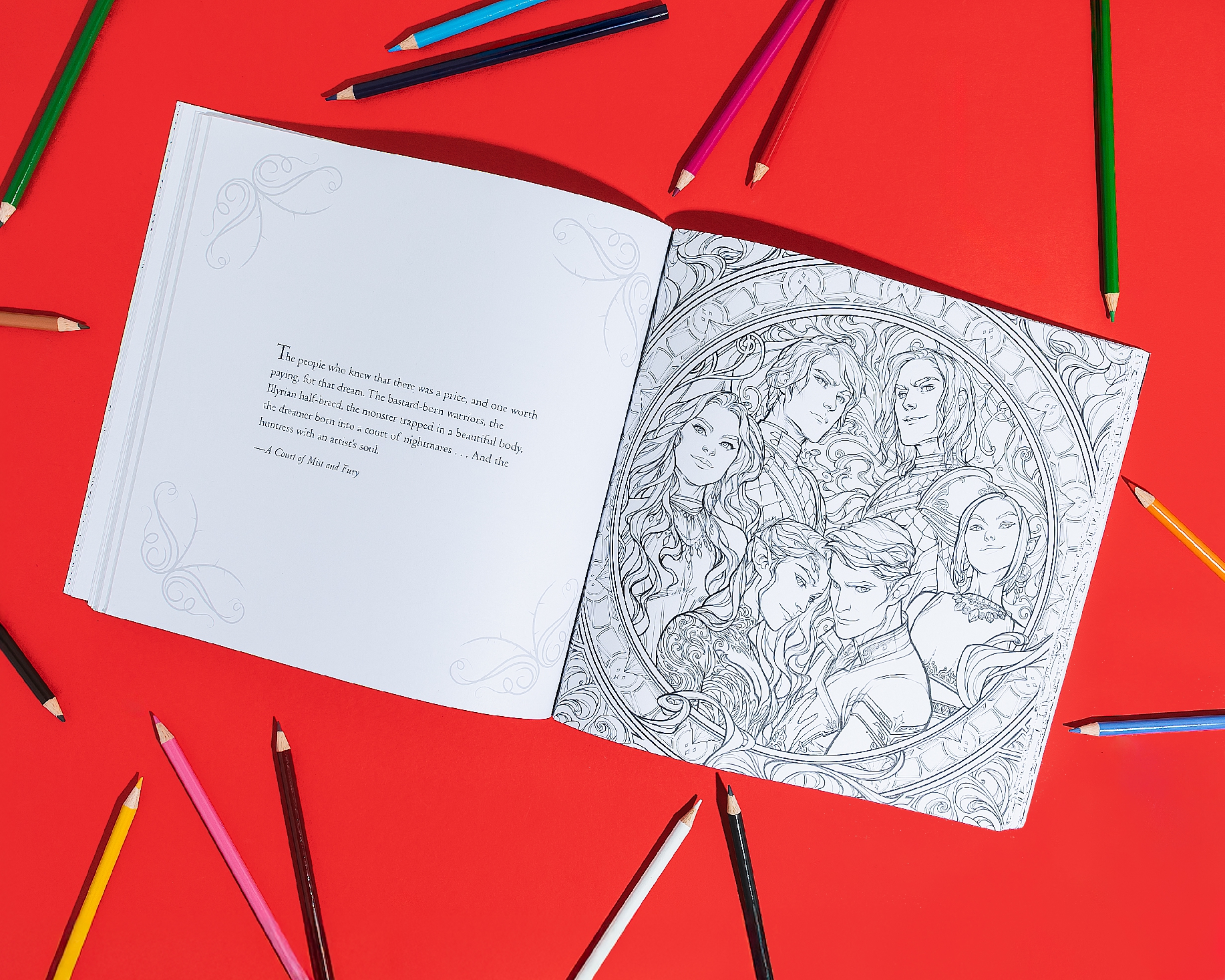A Court of Thorns and Roses Coloring Book