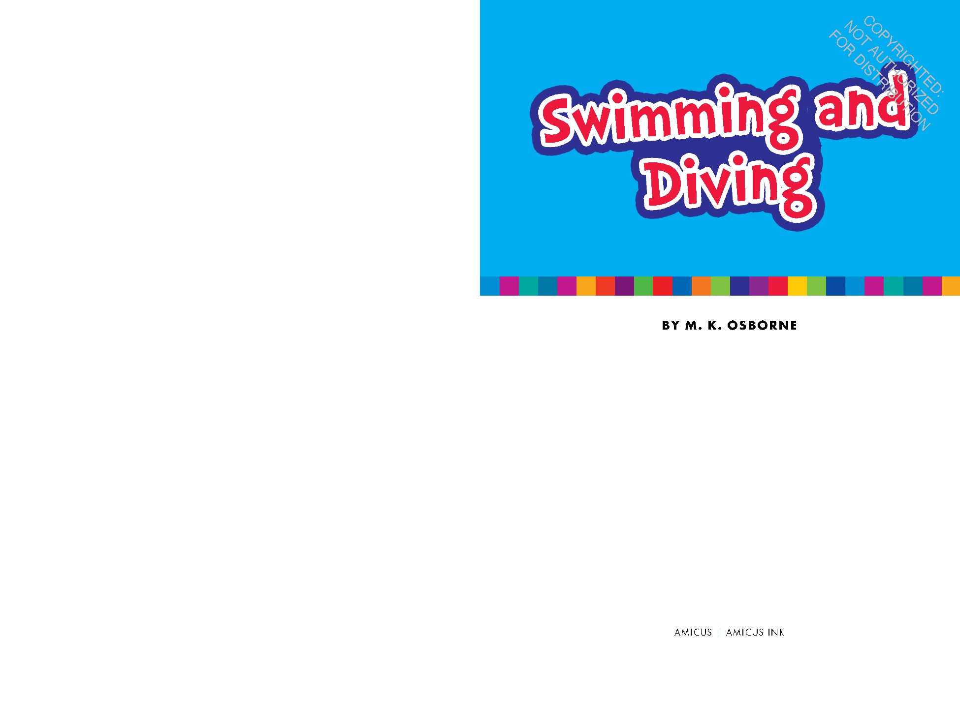 Swimming and Diving