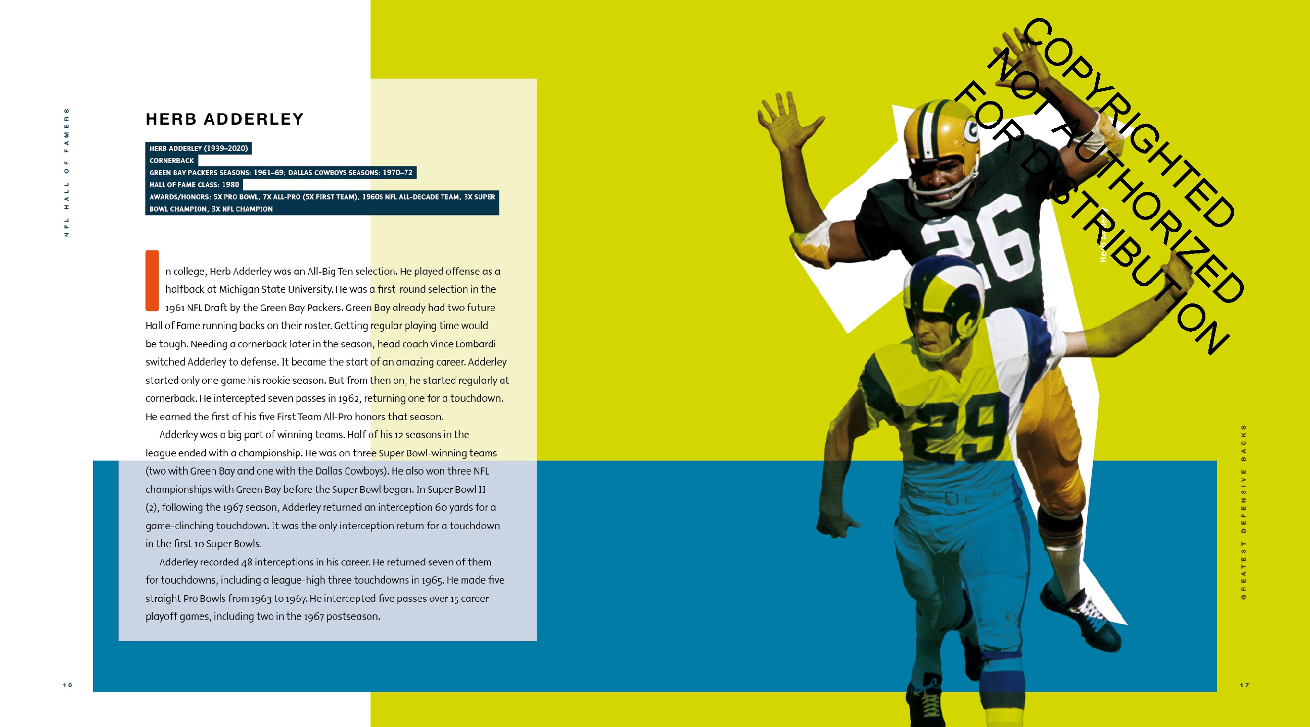 Greatest Defensive Backs