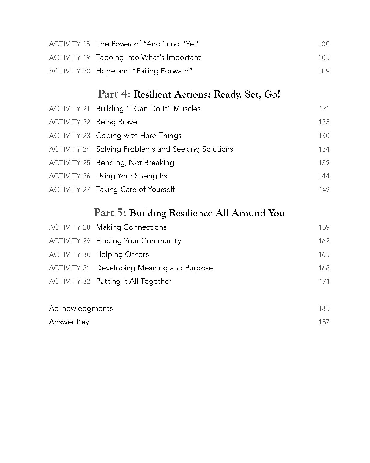 The Resilience Workbook for Kids