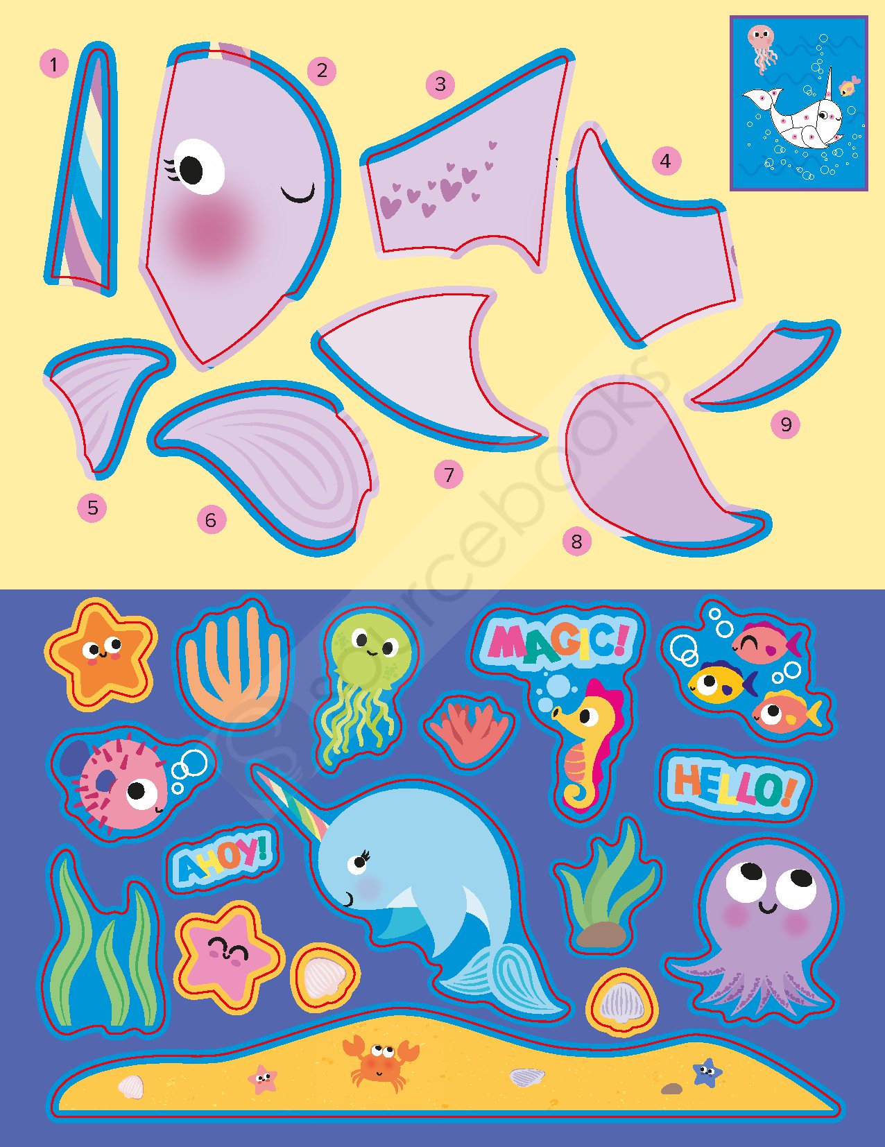 My First Sticker By Numbers: Magical Creatures