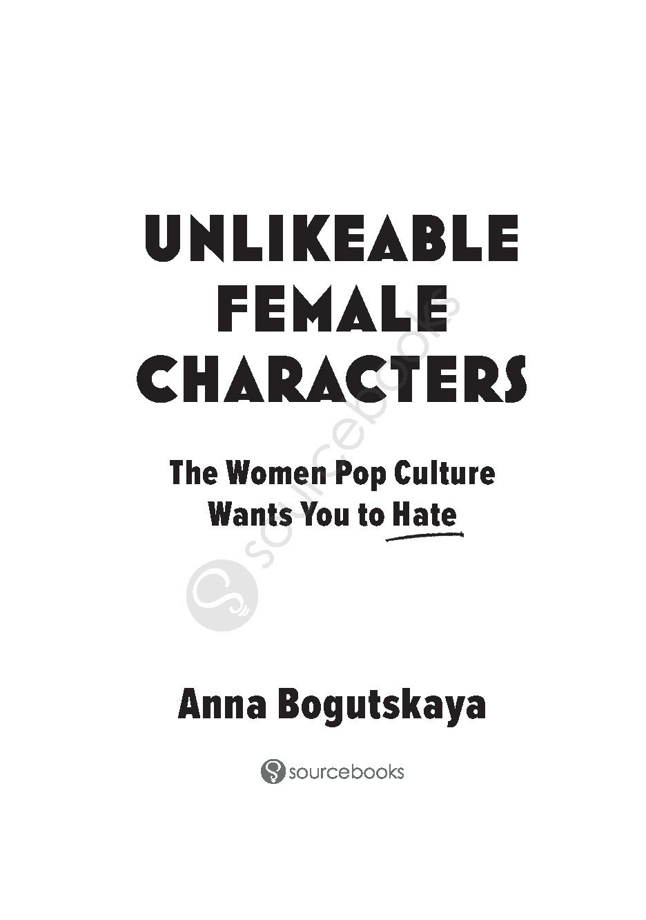 Unlikeable Female Characters