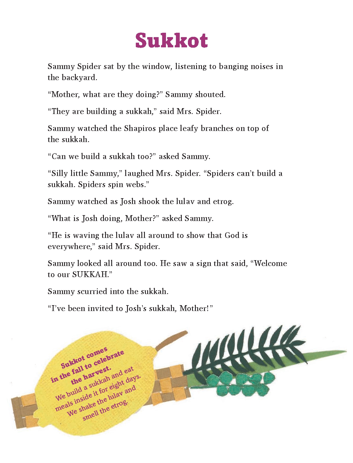 Sammy Spider's Big Book of Jewish Holidays