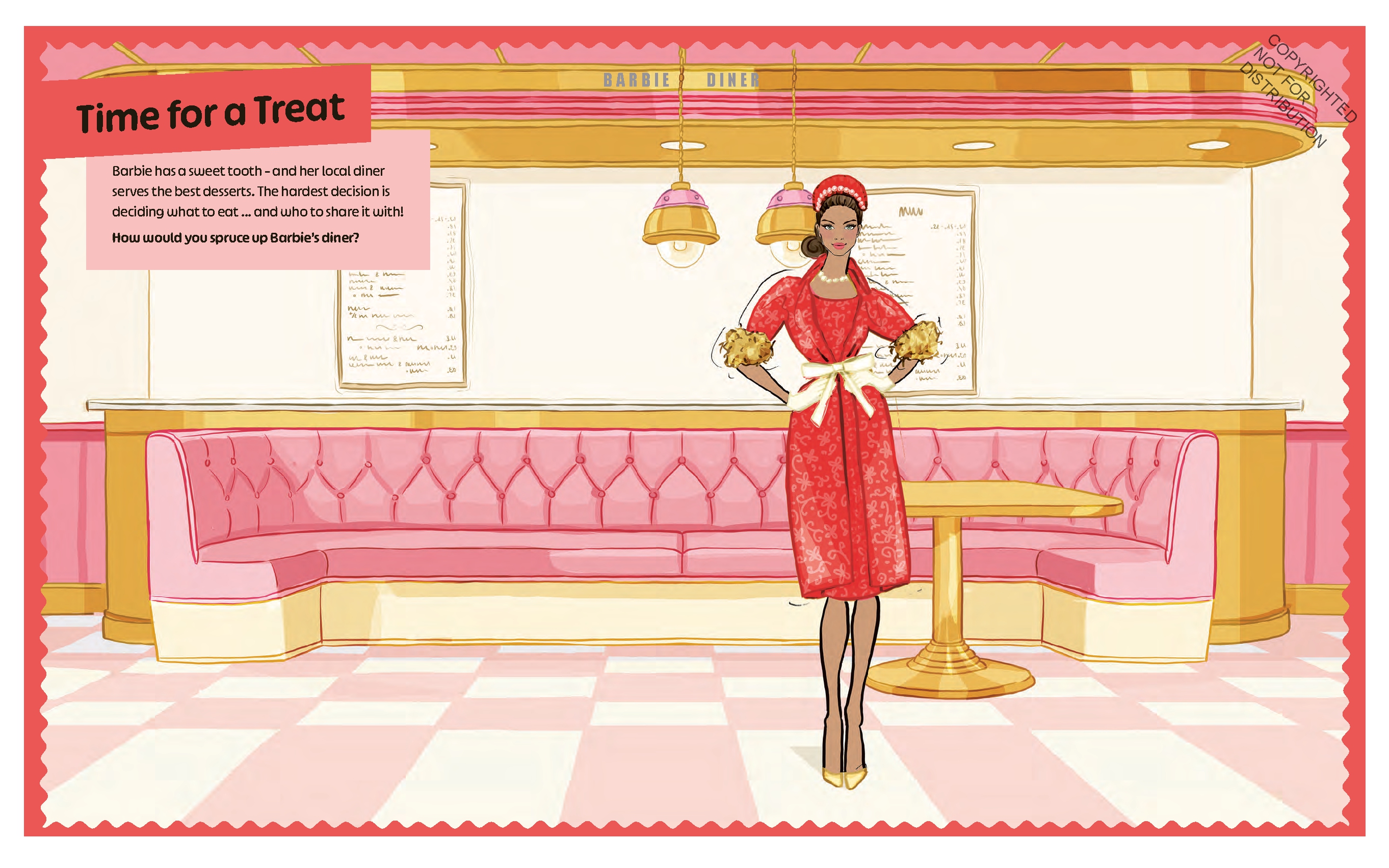 Barbie: Dress-Up Sticker Book