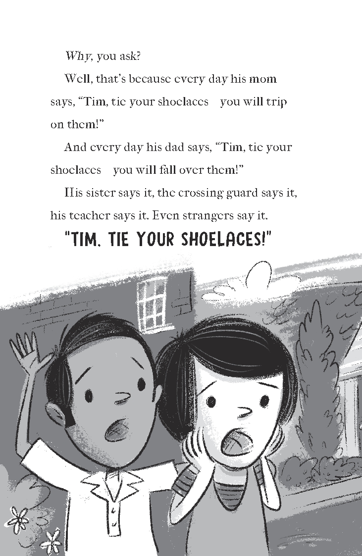 Tim Tie-Your-Shoelaces