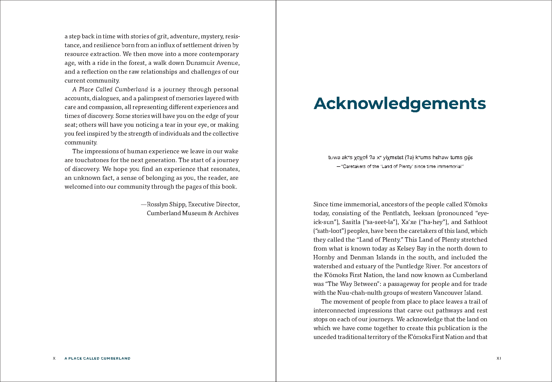 A Place Called Cumberland