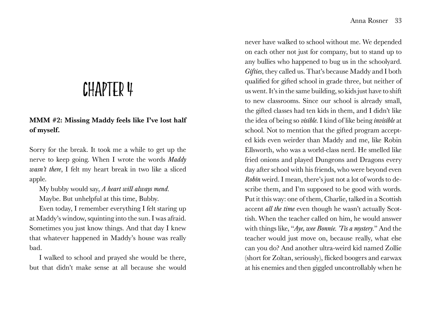 Last Year with Maddy