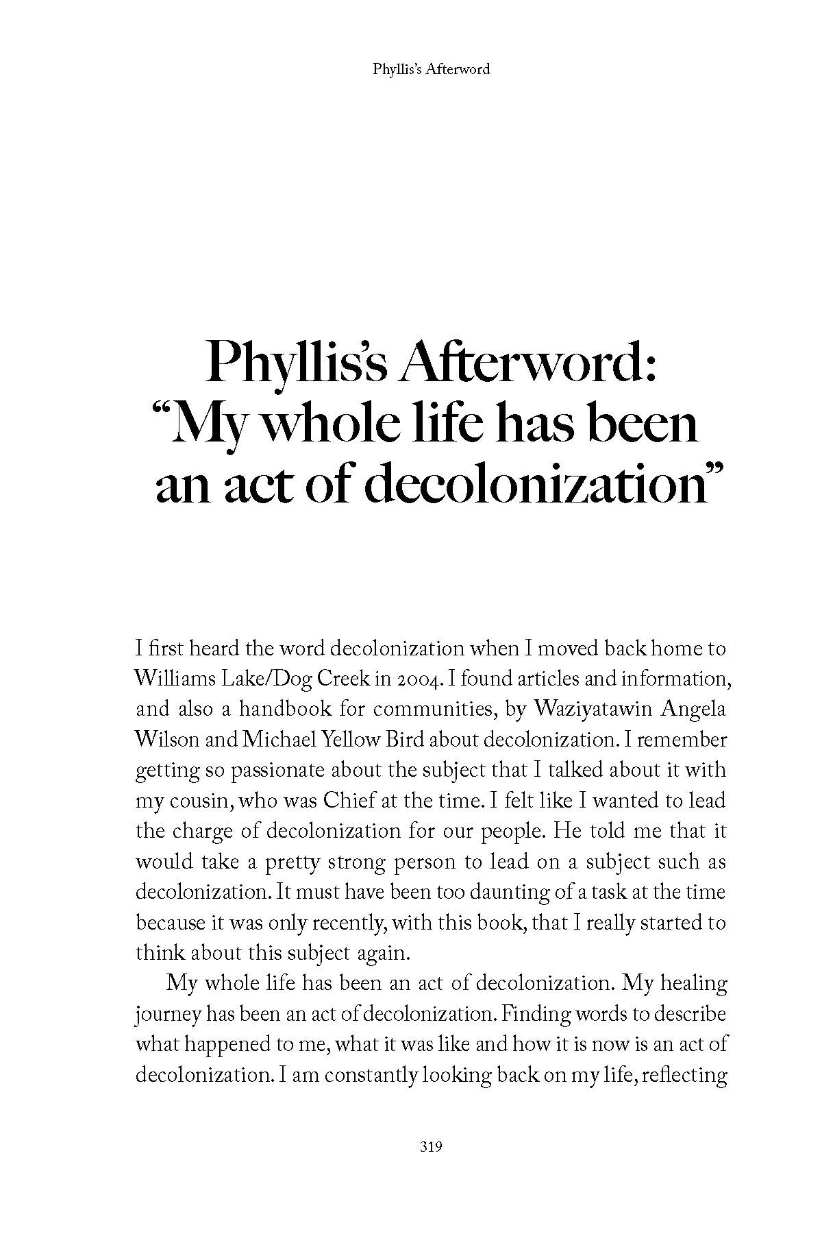 Decolonization and Me