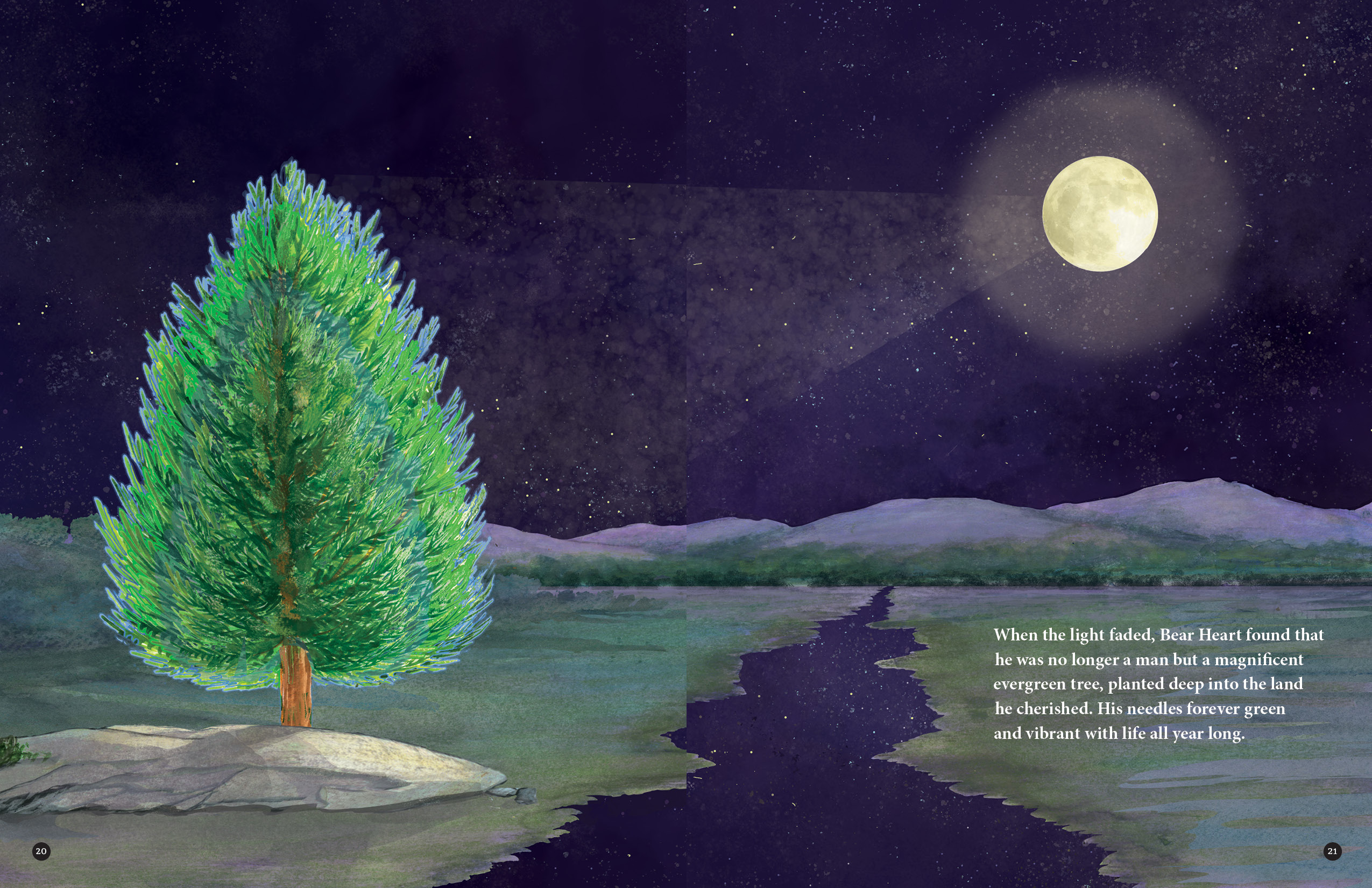 Bearheart and the Evergreen Tree