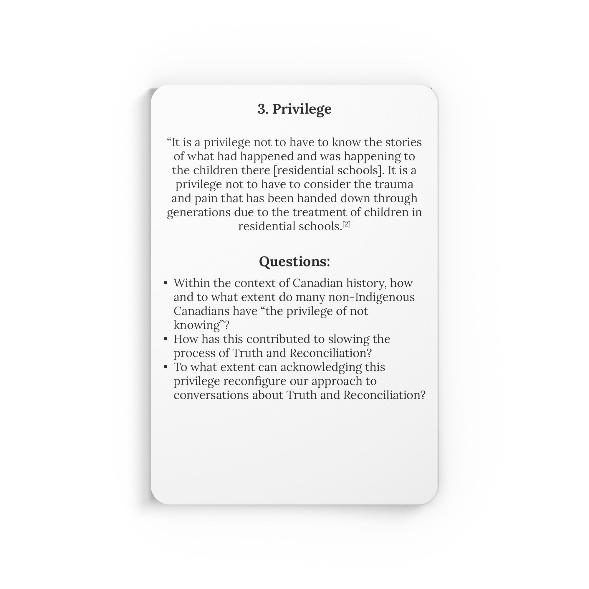 Decolonization and Me Cards