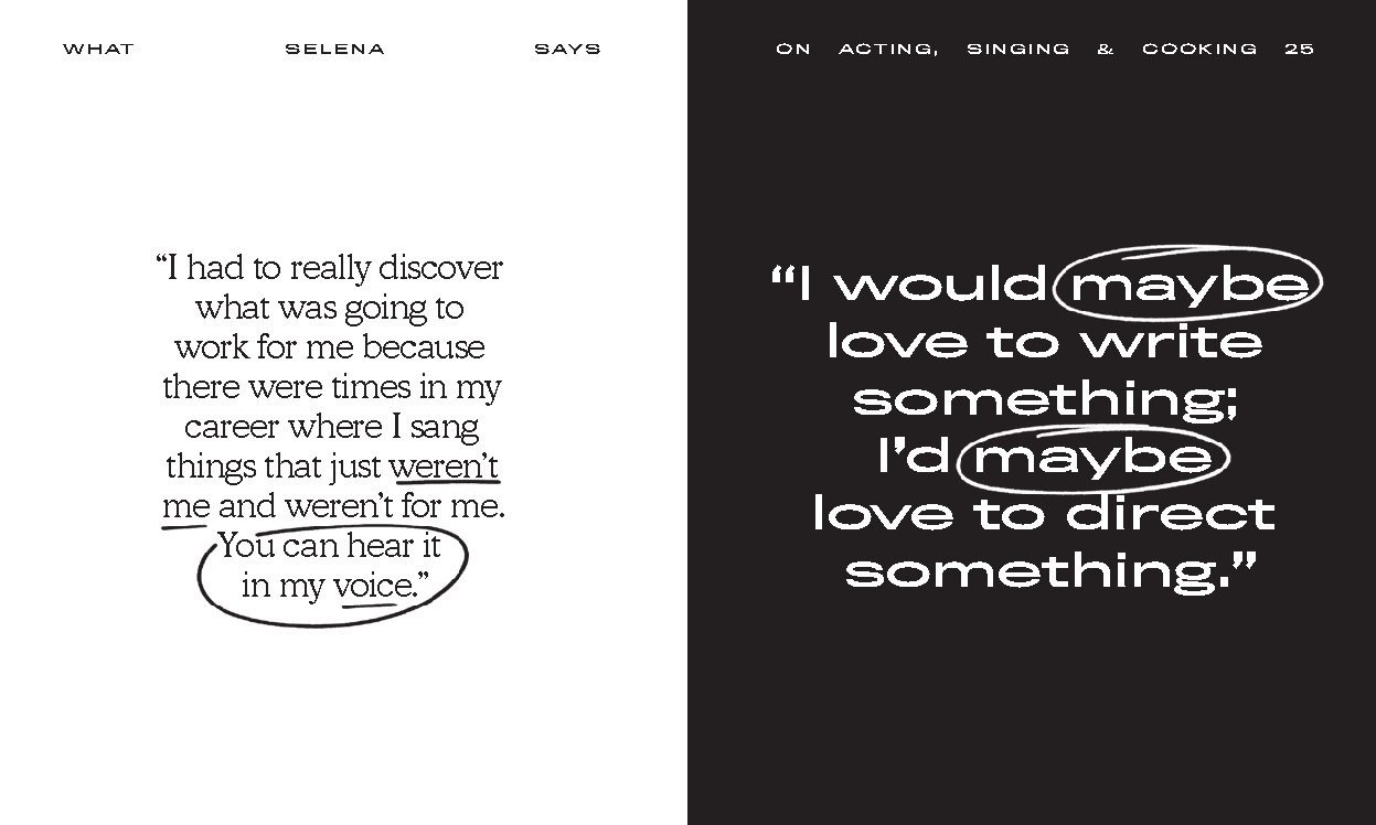 What Selena Says