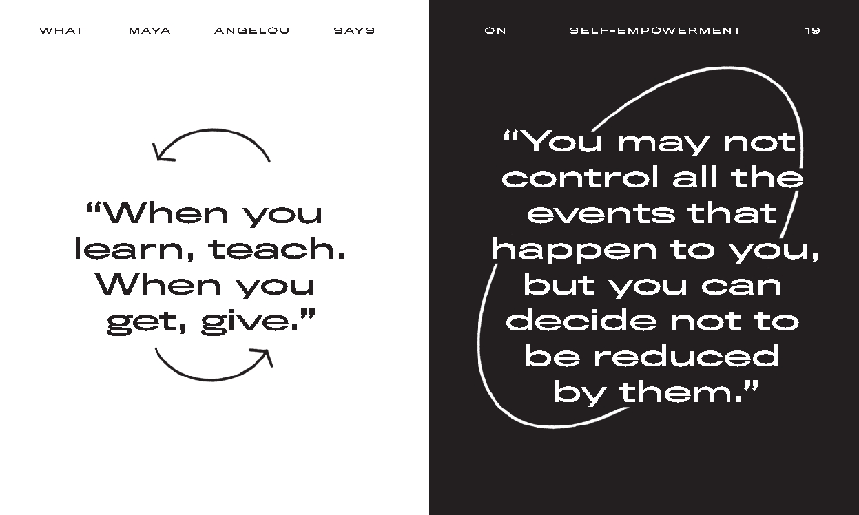 What Maya Angelou Says