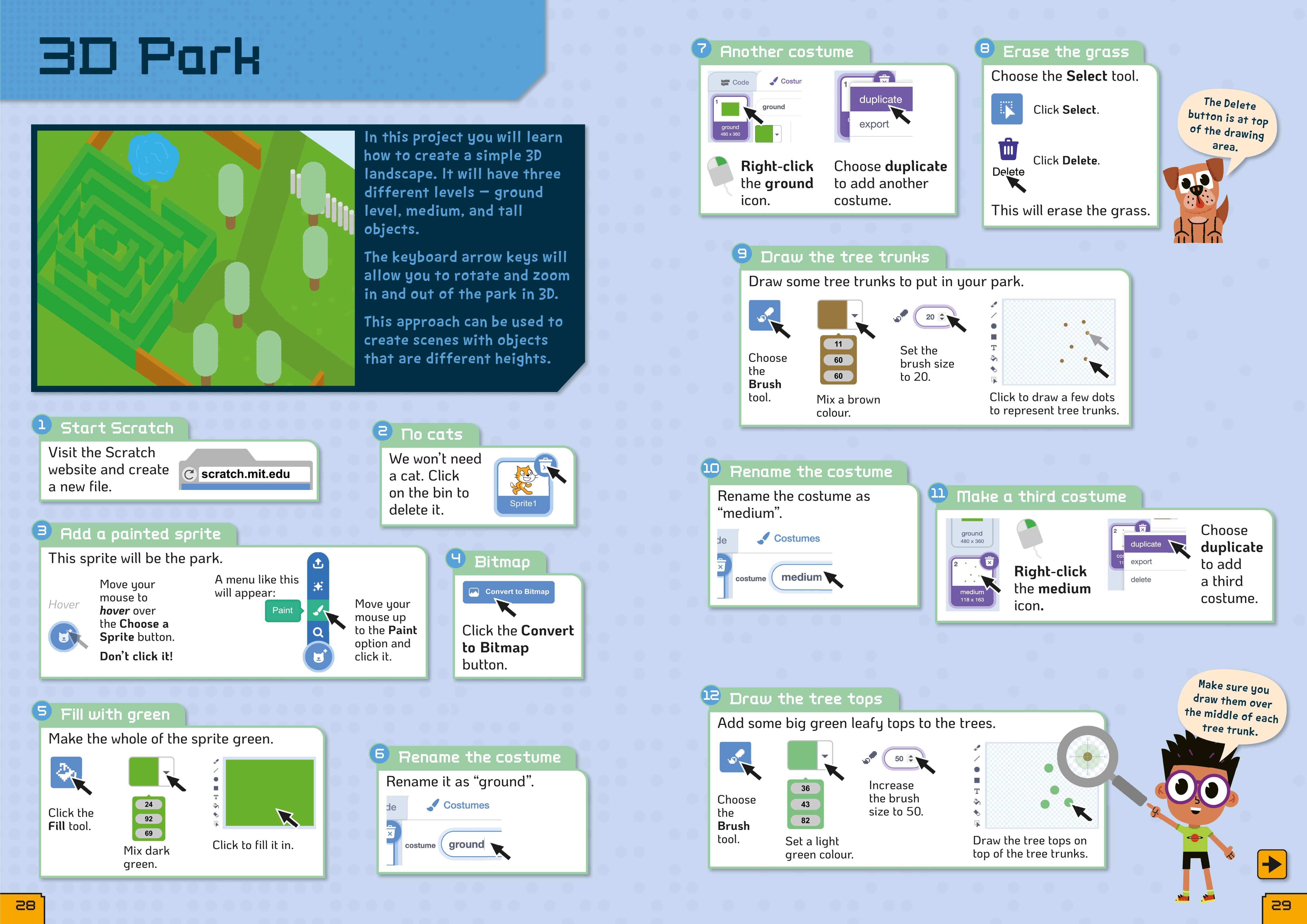 Coding with Scratch - Make 3D Games & Graphics