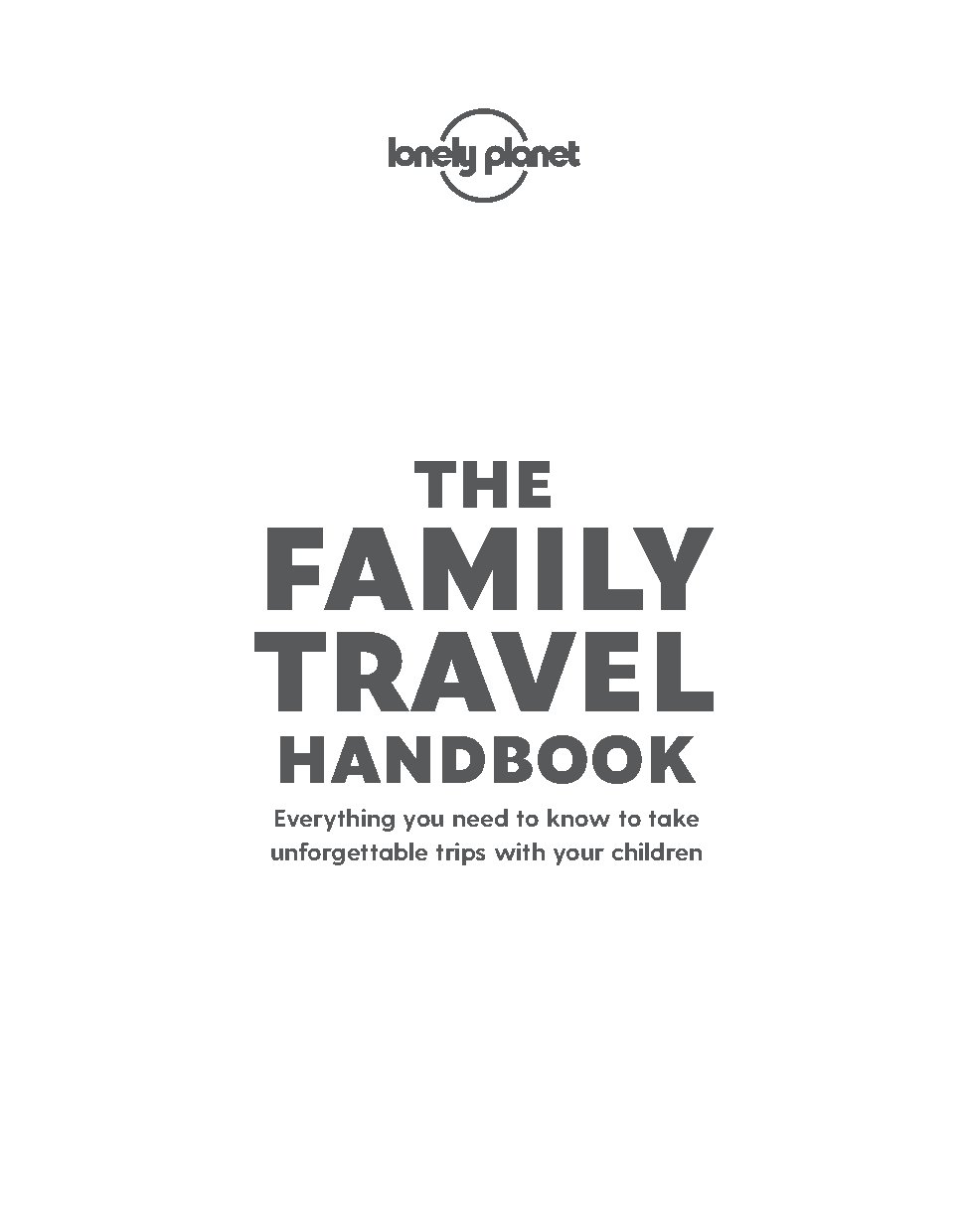 The Family Travel Handbook 1