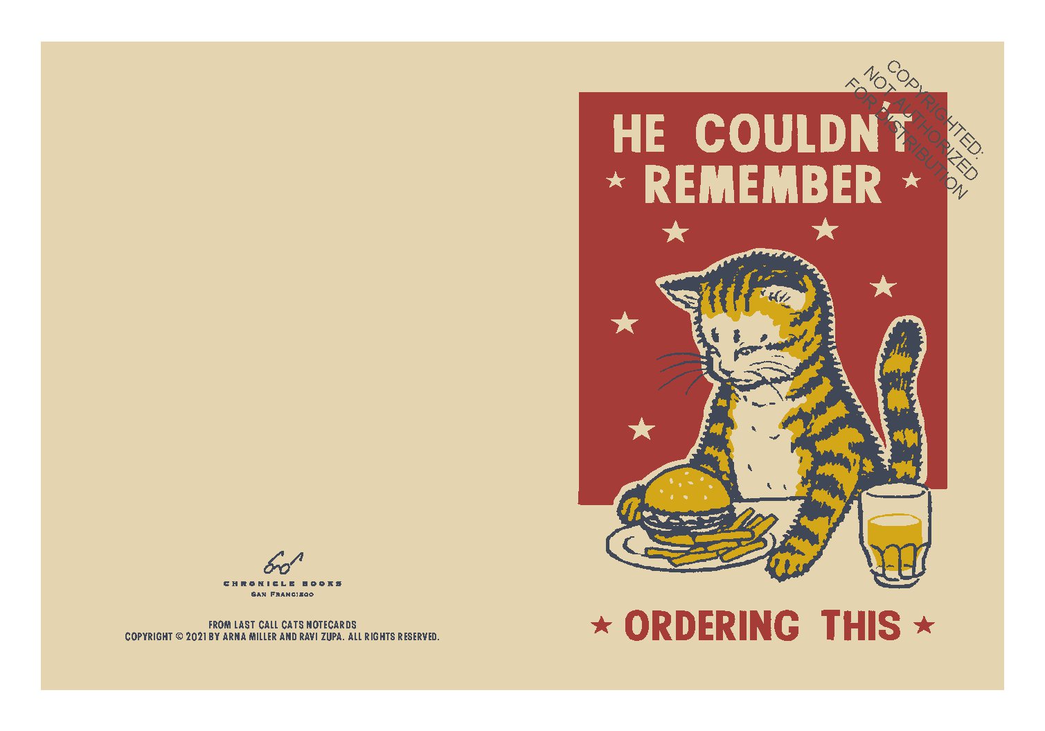 Last Call Cats Notecards