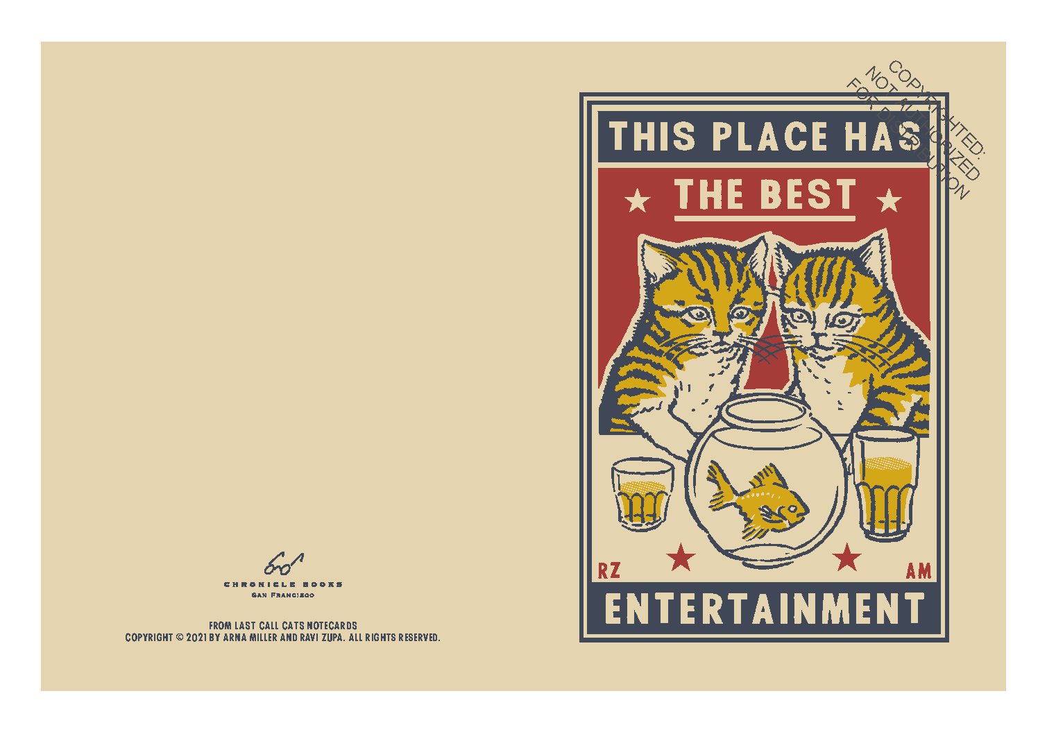 Last Call Cats Notecards