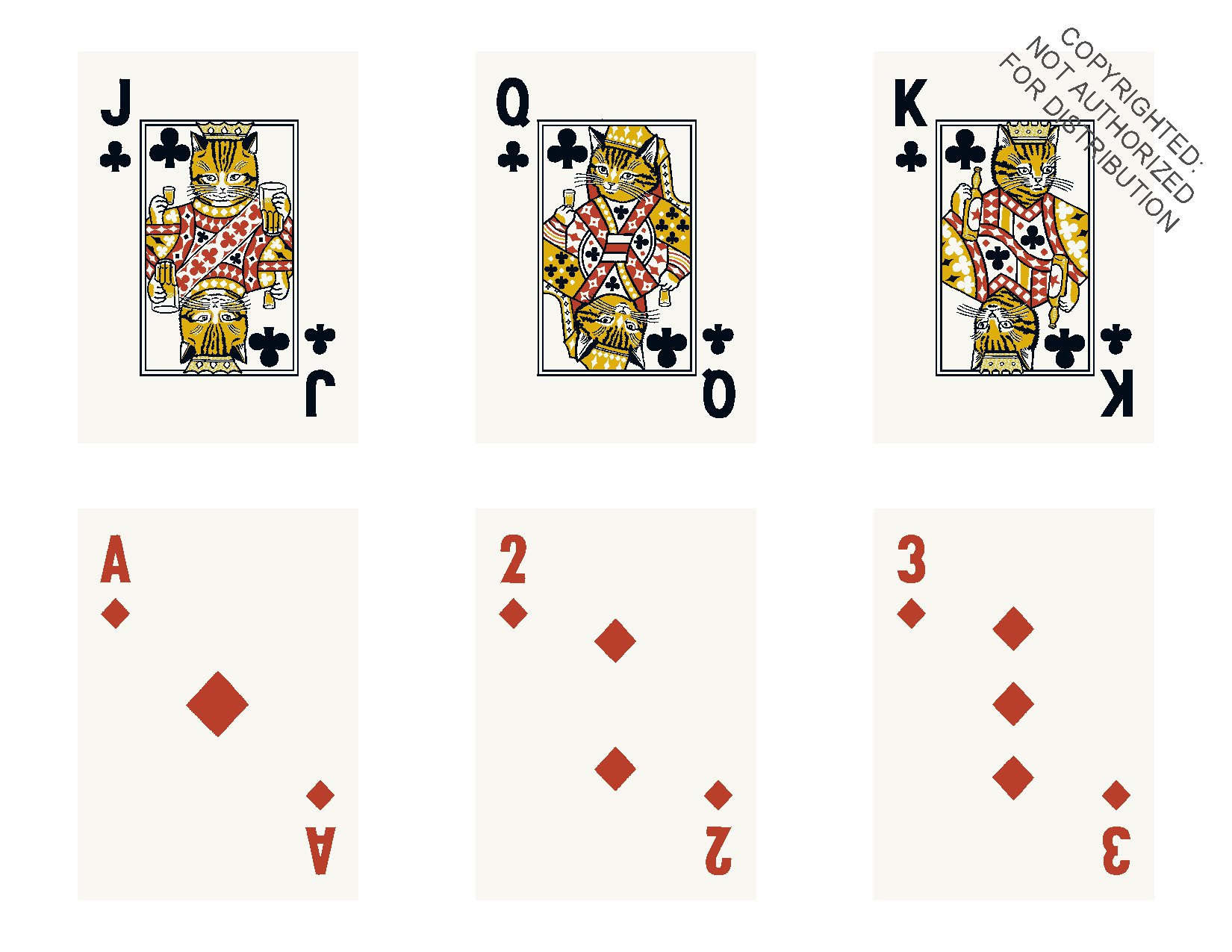 Last Call Cats Playing Cards