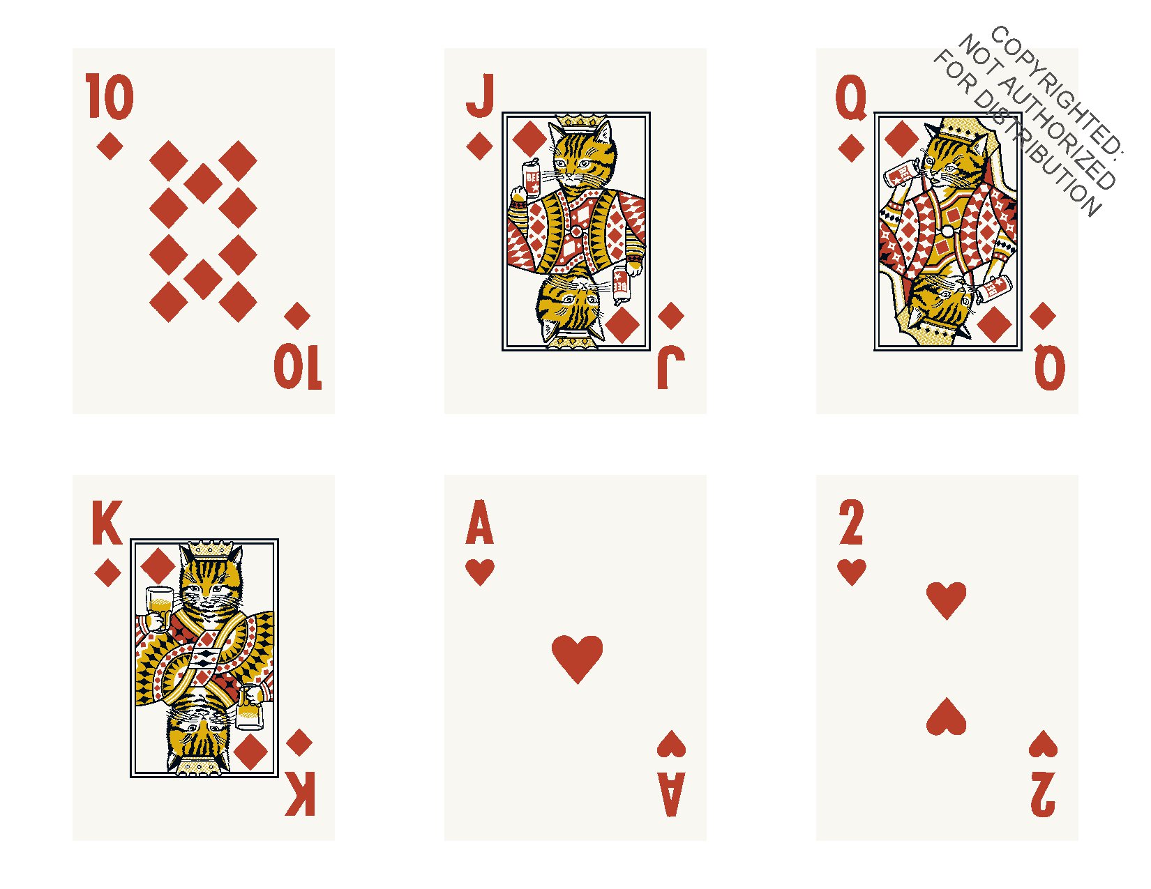 Last Call Cats Playing Cards
