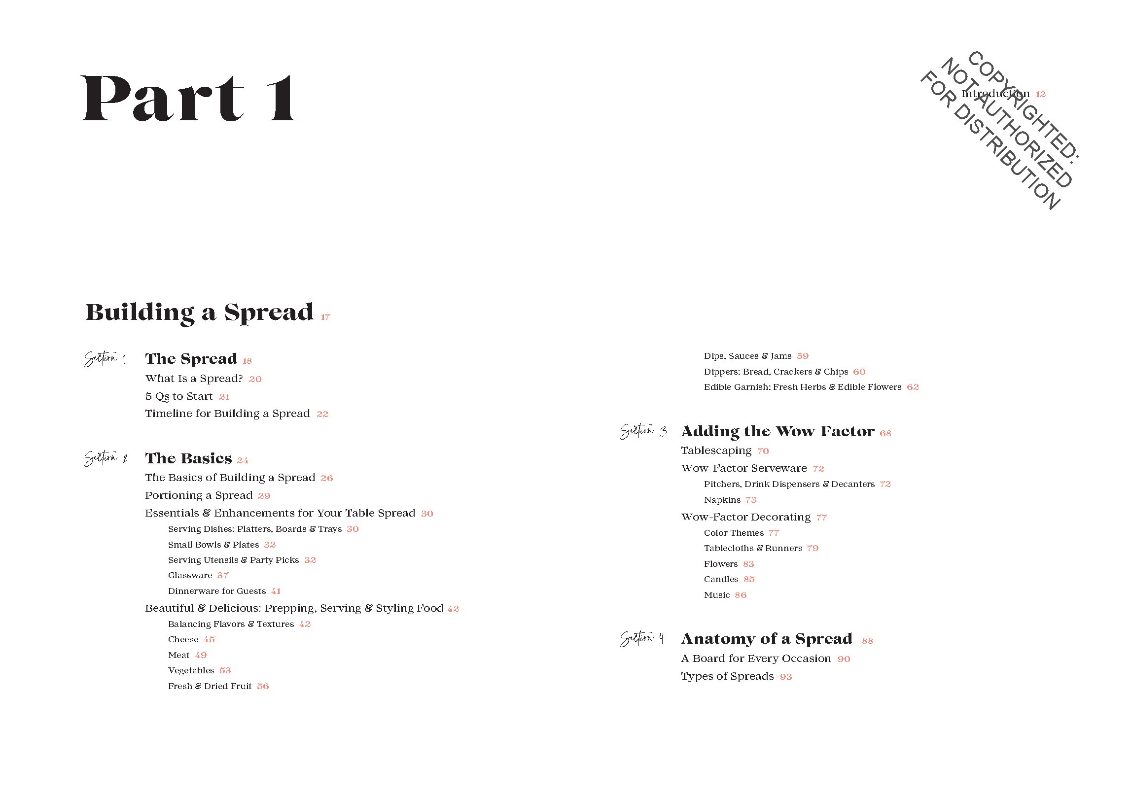 Tables & Spreads