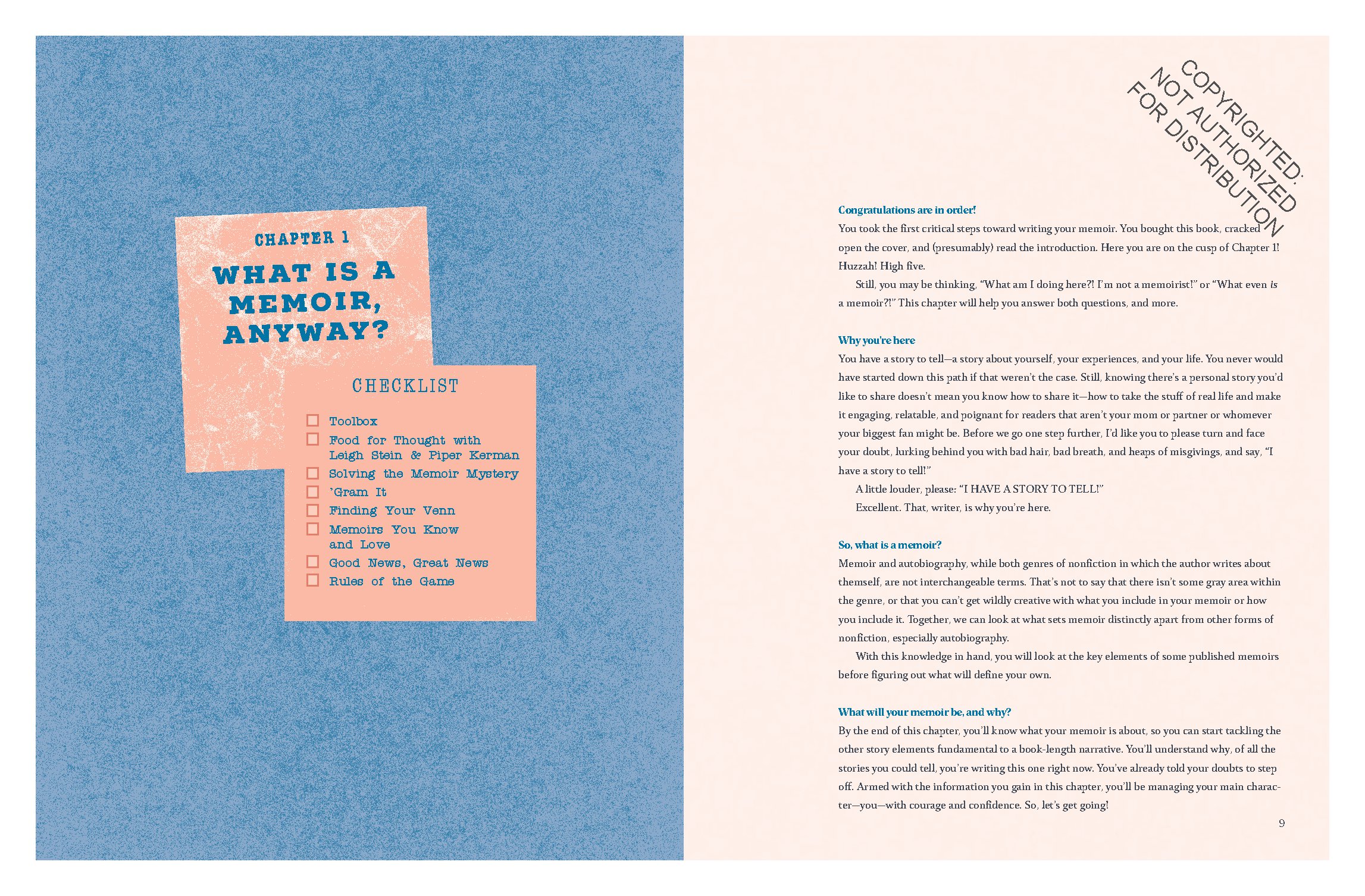 Ready, Set, Memoir!