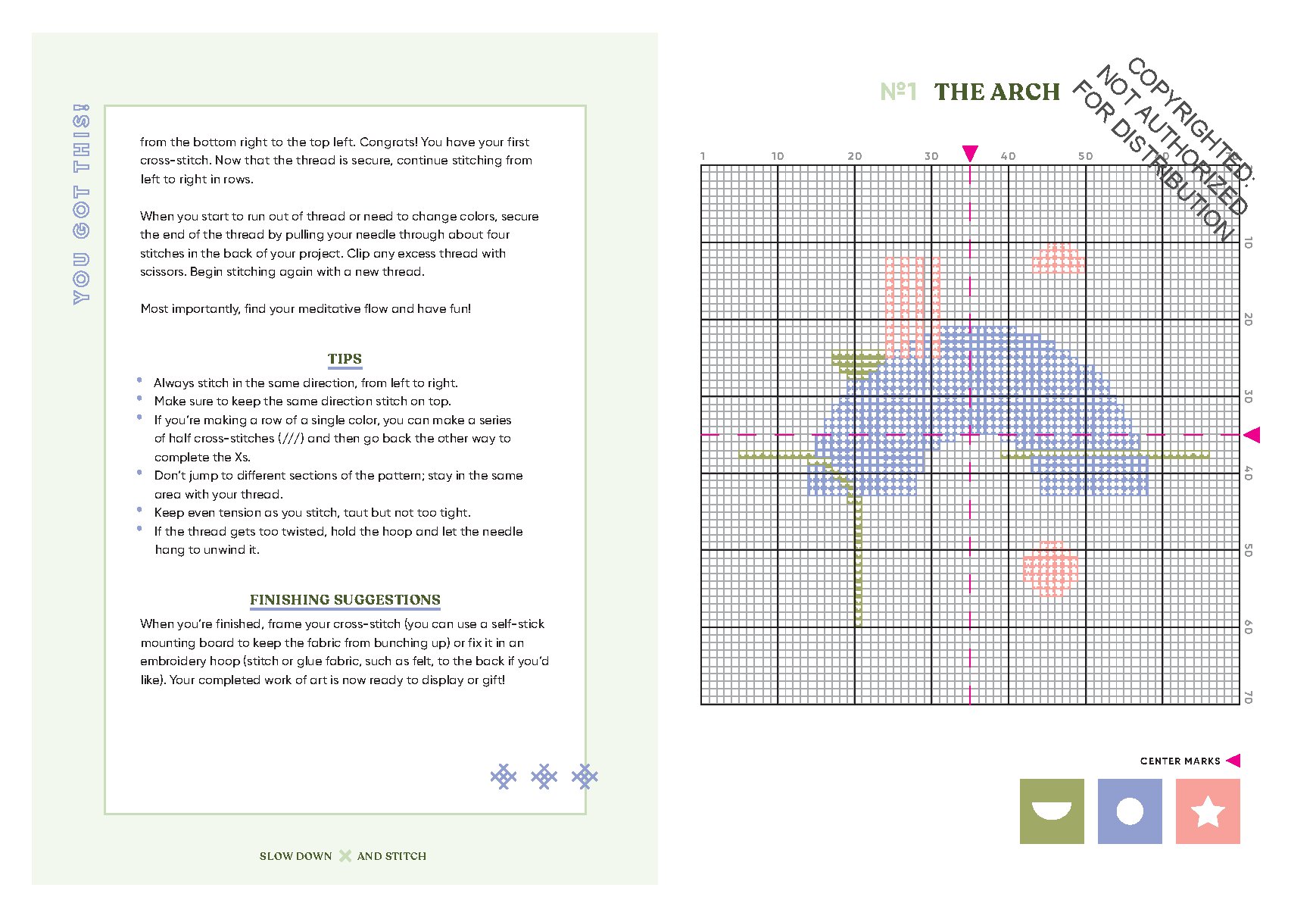 Mindful Crafts: Geometric Cross-Stitch Kit