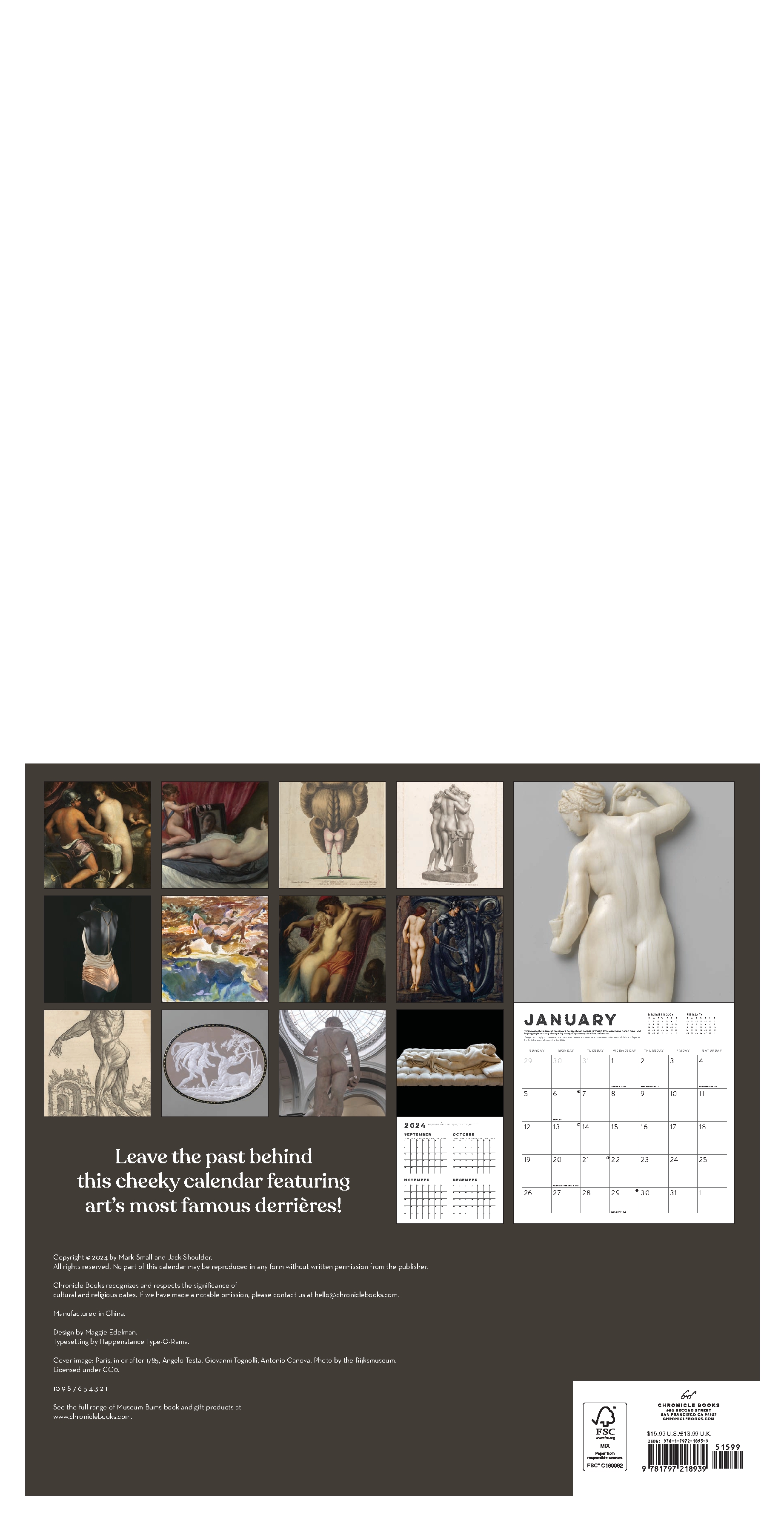 Museum Bums 2025 Wall Calendar