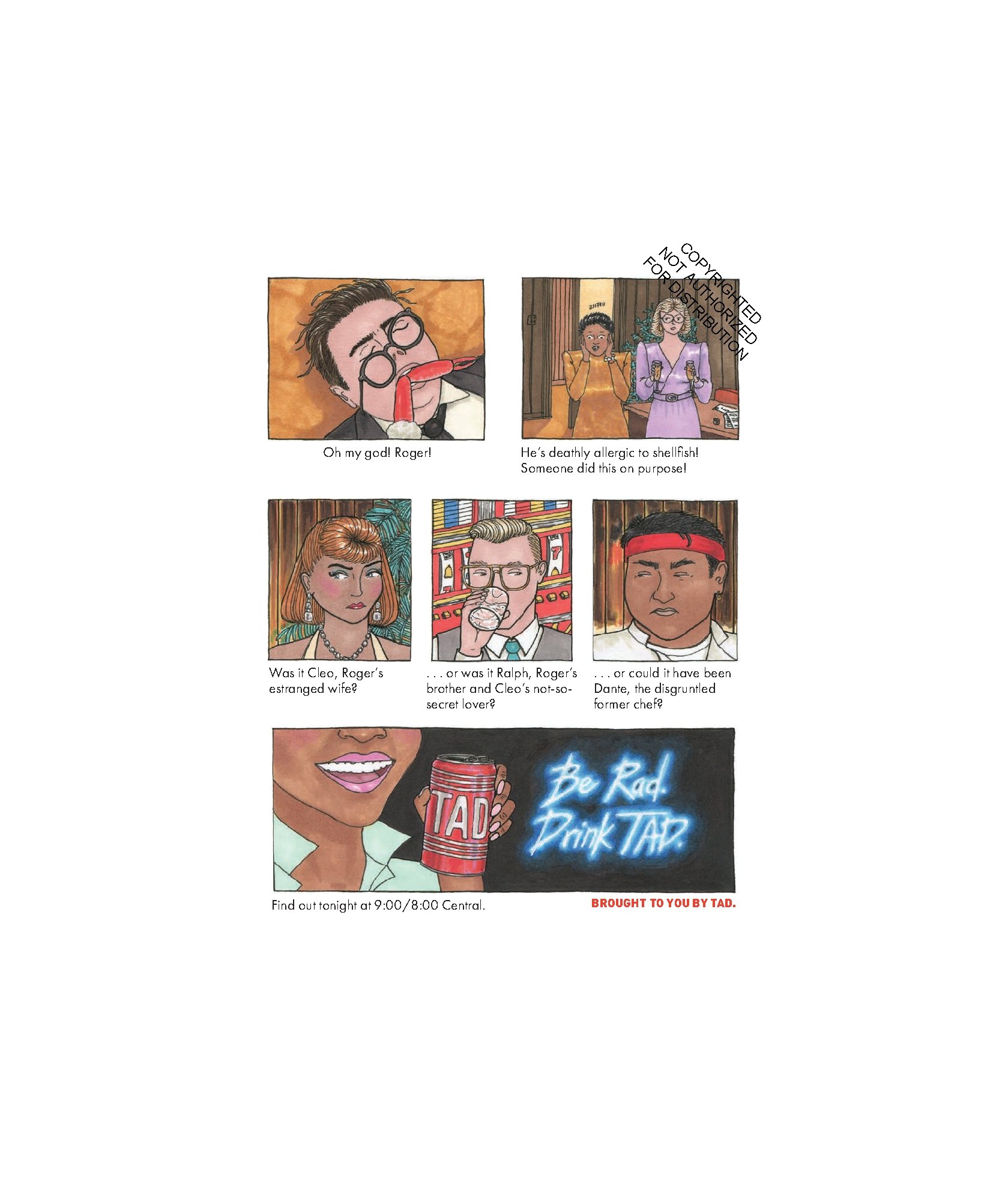 Puzzling Mysteries of the ’80s Death by Crab Leg 500-Piece Puzzle
