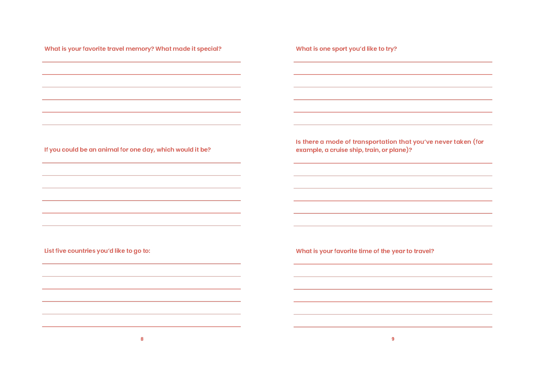 The Bucket List Journal