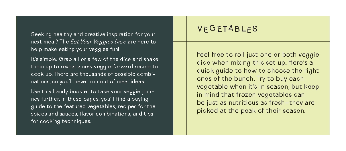 Eat Your Veggies Dice