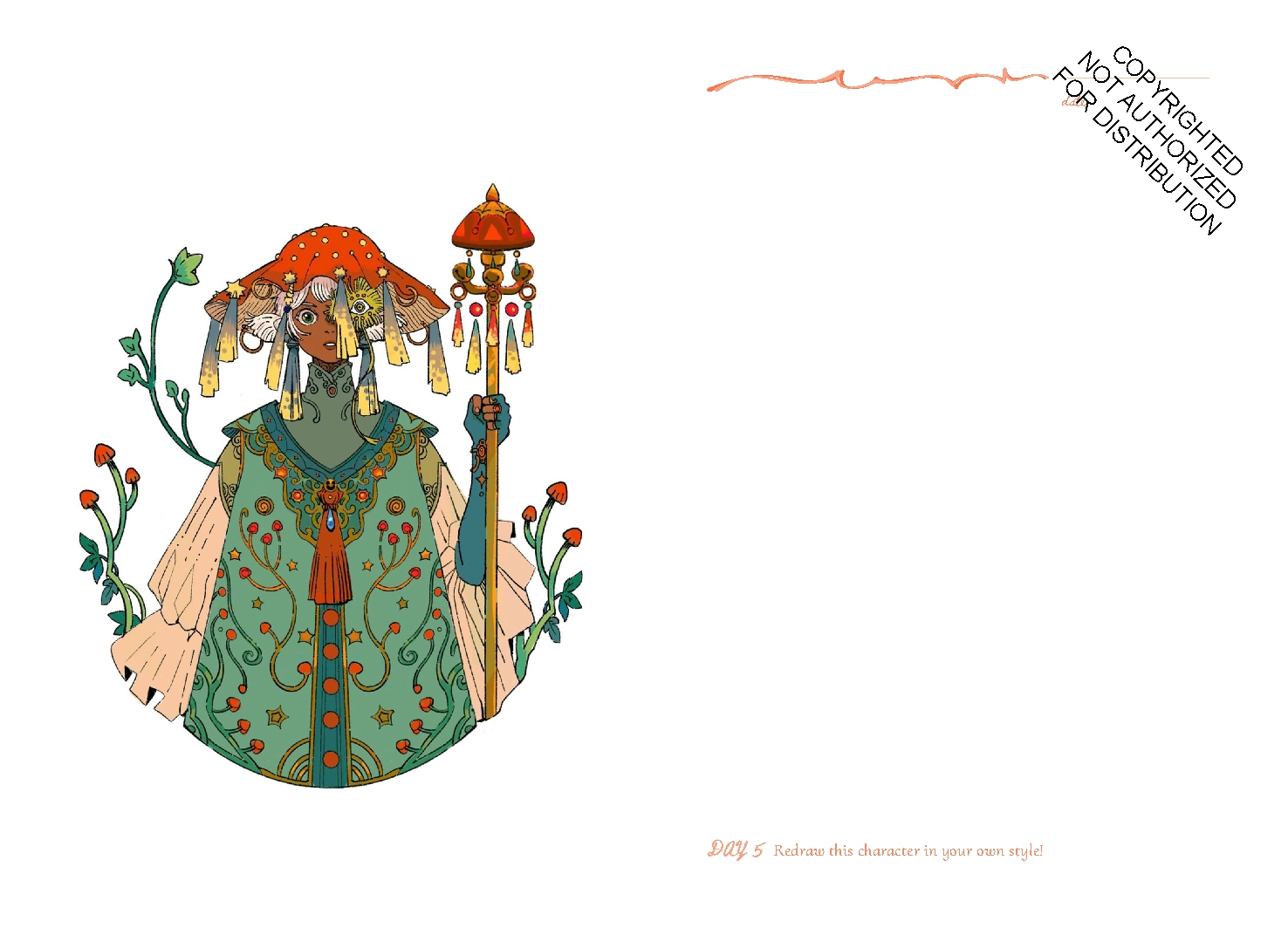 Fantastical One Drawing a Day