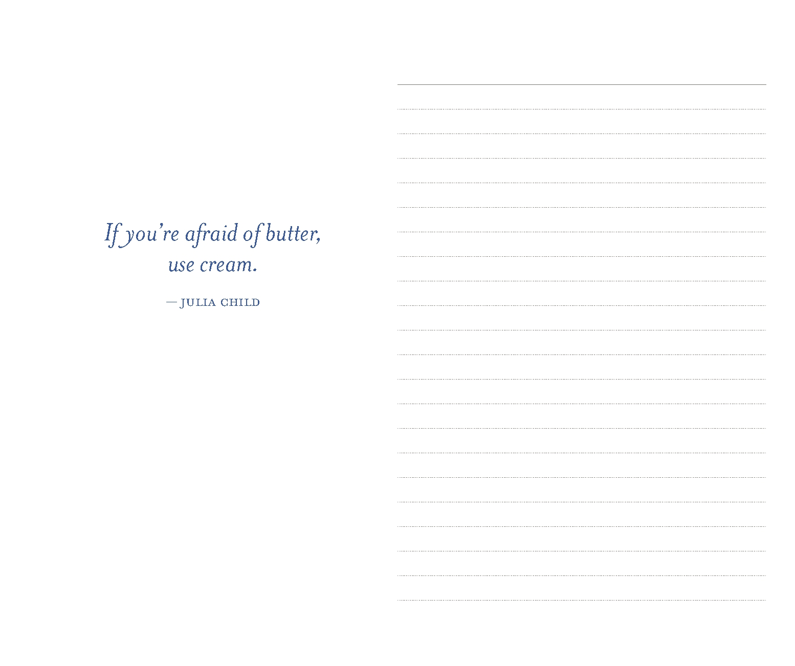 Julia Child Notebooks
