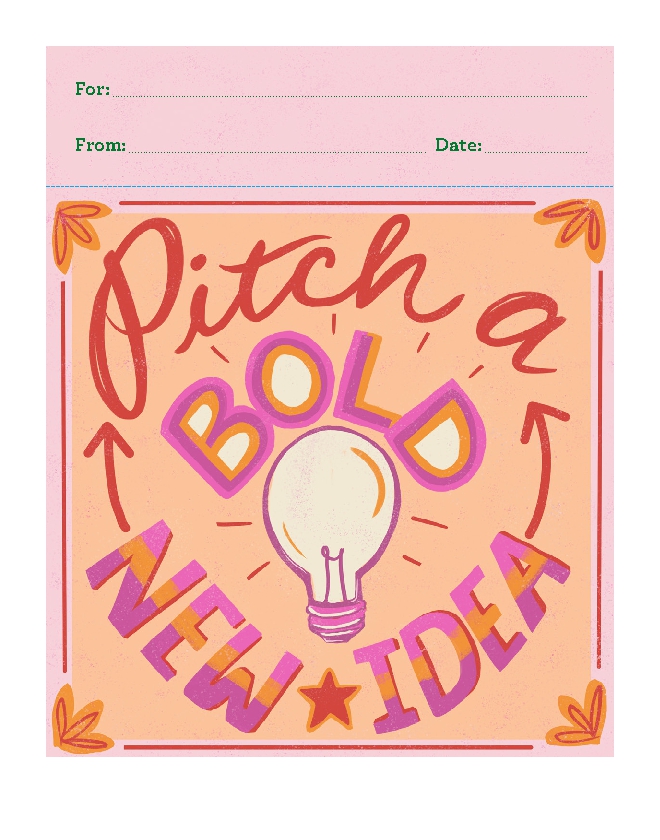 Free Pass to Pitch a Bold Idea