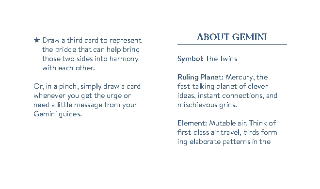 Cosmo Cards: Gemini