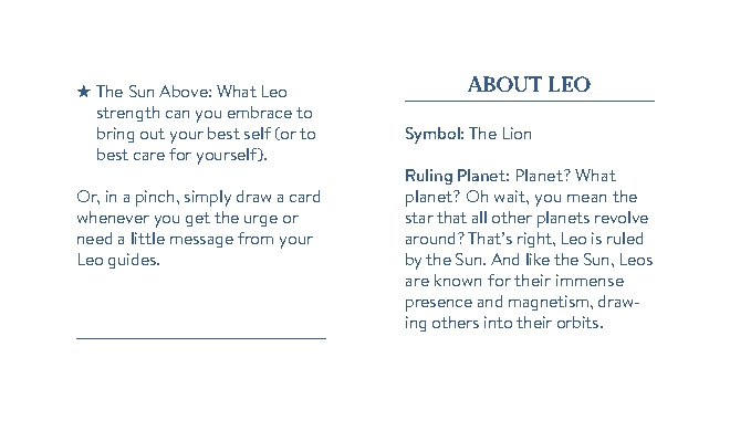 Cosmo Cards: Leo
