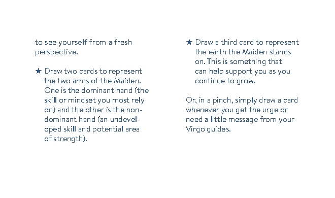Cosmo Cards: Virgo